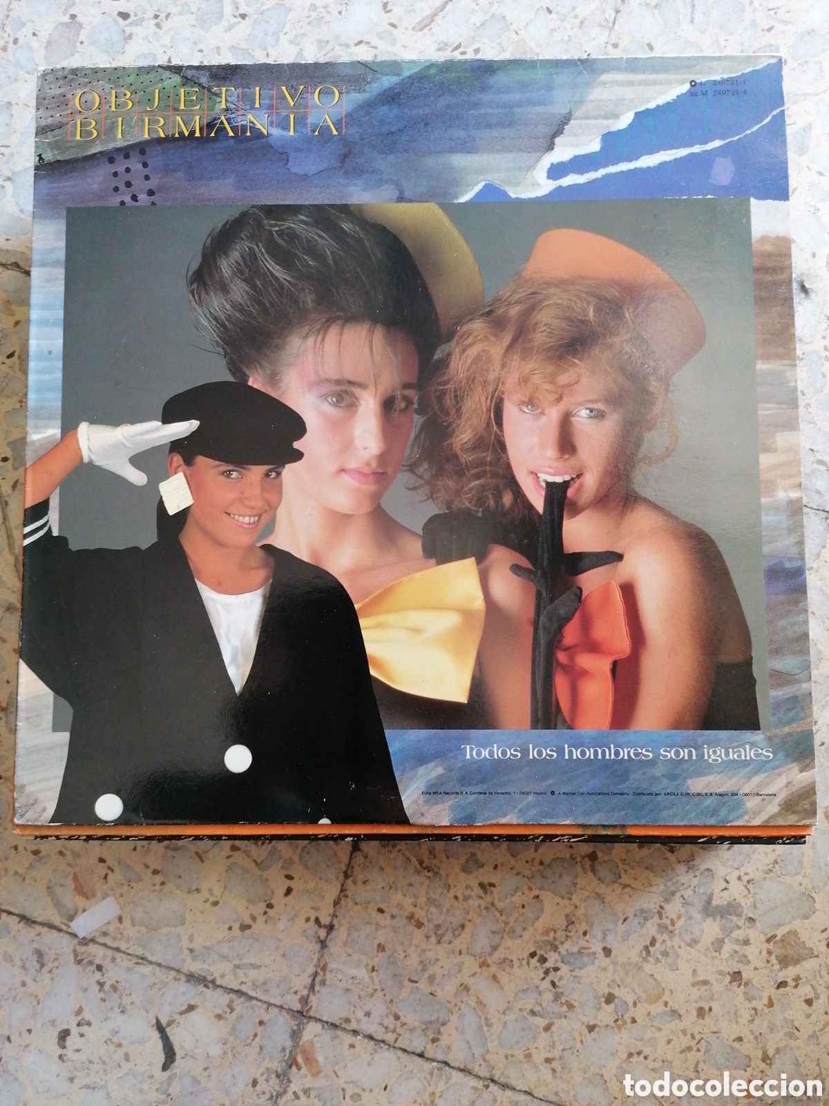 Dischi in vinile: LP OBJETIVO BIRMANIA TODOS LOS HOMBRES SON IGUALES 1985 INSERT EX