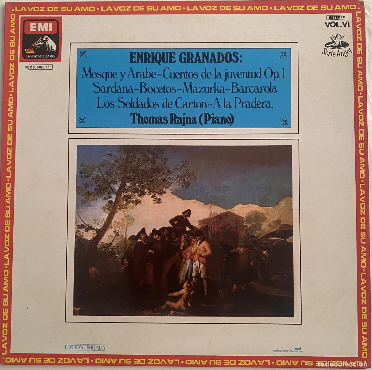 Discos de vinilo: ENRIQUE GRANADOS - OBRA COMPLETA PARA PIANO - THOMAS RAJANA,PIANO - EMI RECORDS - VER FOTOS