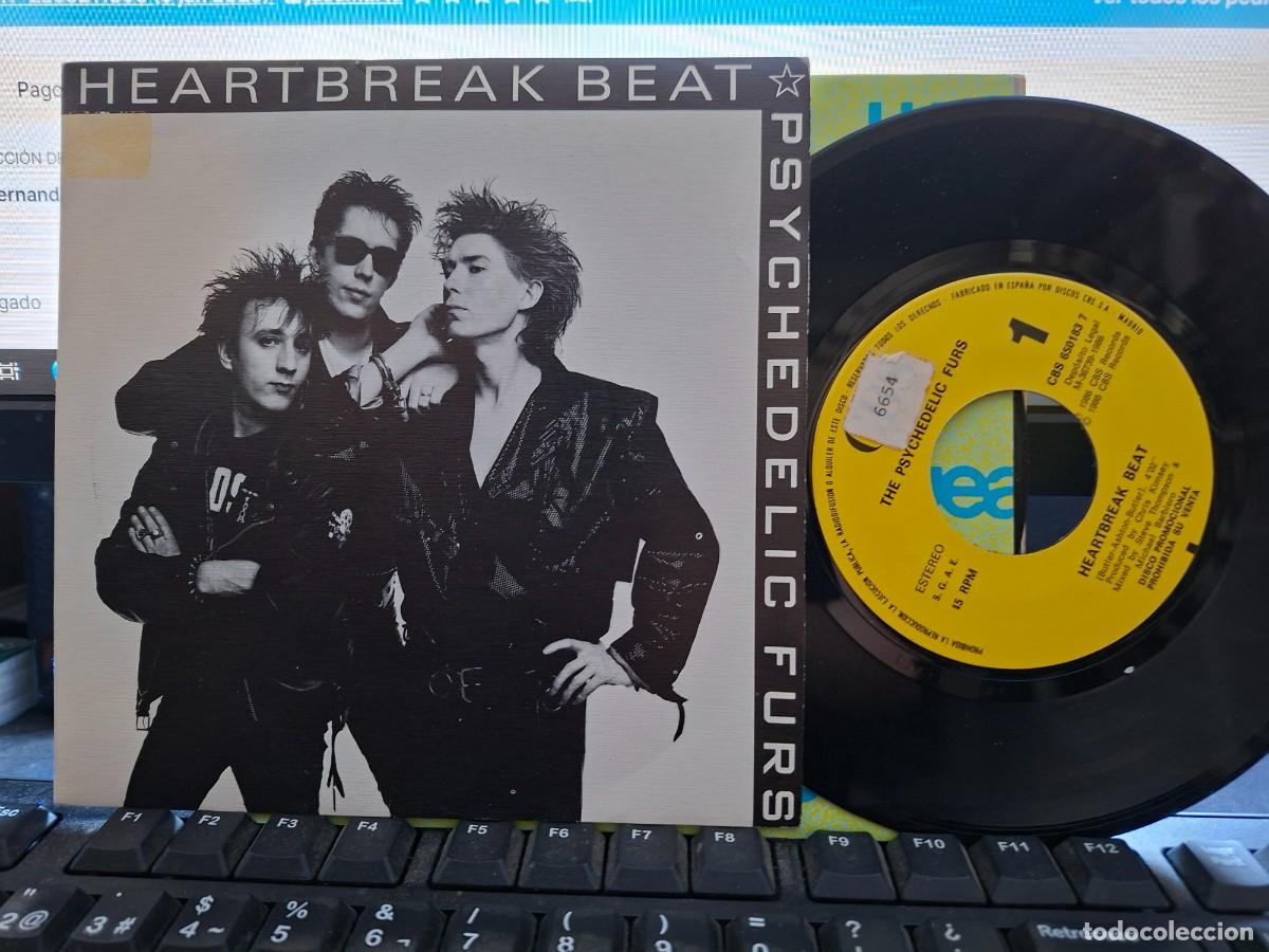 Discos de vinilo: PSYCHEDELIC FURS - HEARTBREAK BEAT - SINGLE DE VINILO EDICION ESPA&Ntilde;OLA PROMOCIONAL - C-49