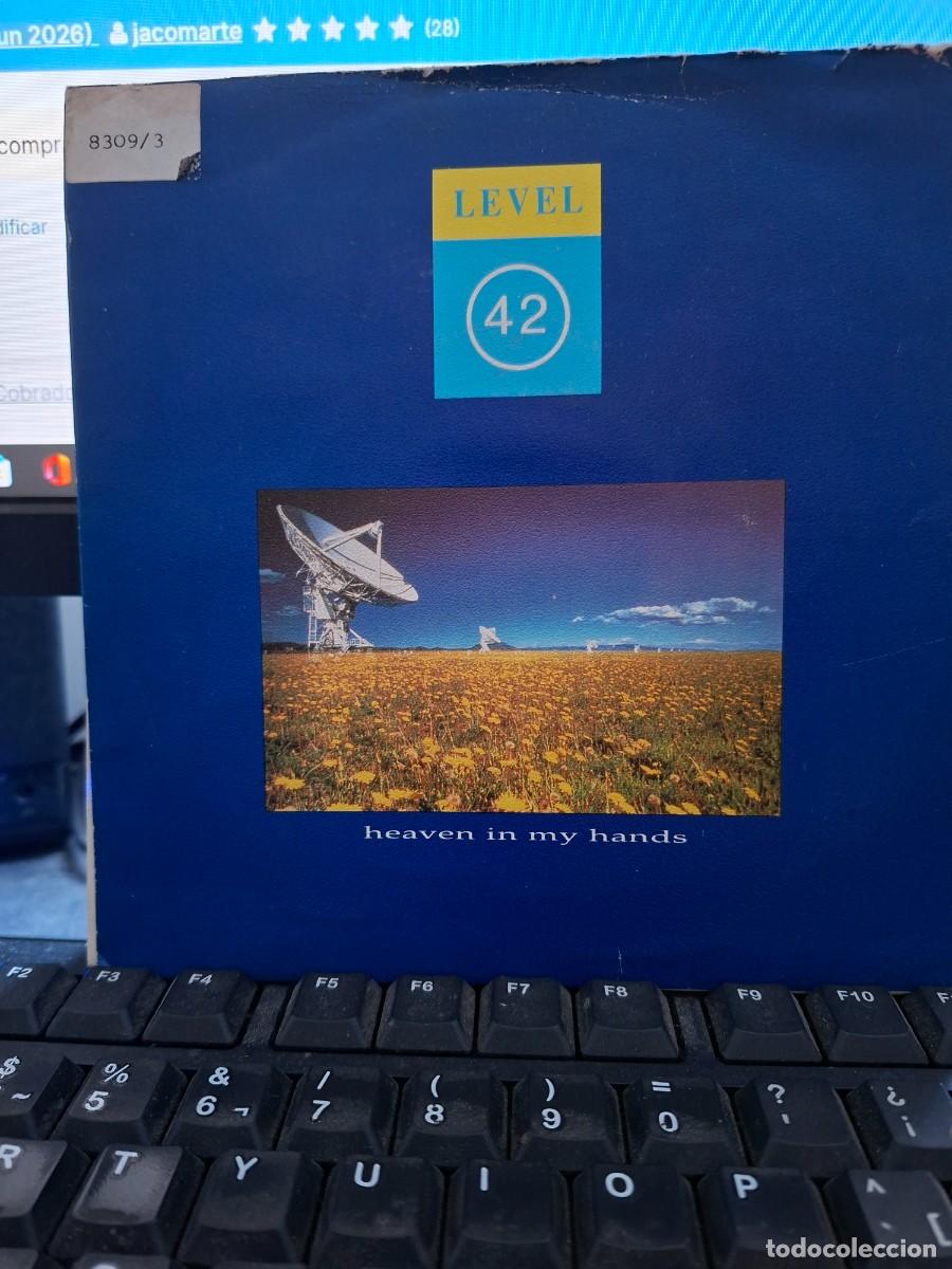 Discos de vinilo: LEVEL 42 - HEAVEN IN HANDS - SINGLE DE VINILO EDICION ESPA&Ntilde;OLA - C-49