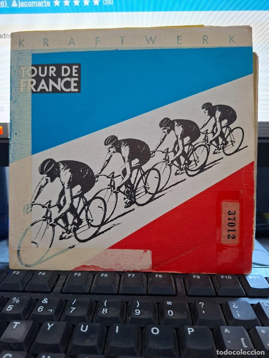 Discos de vinilo: KRAFTWERK - TOUR DE FRANCE - SINGLE DE VINILO EDICION ESPA&Ntilde;OLA PROMOCIONAL - C-49
