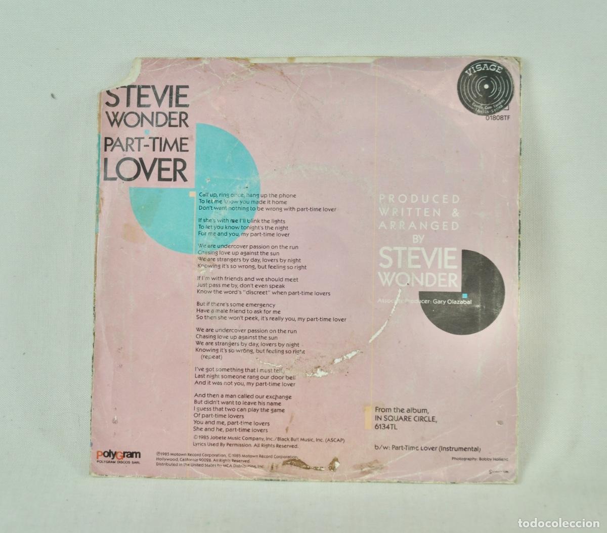 Discos de vinilo: Stevie Wonder - Part time lover - Foto 2