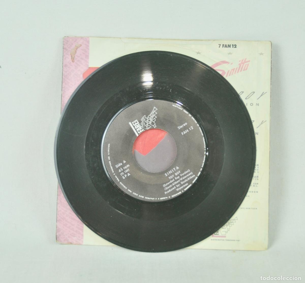 Discos de vinilo: Sinitta - Toy Boy a&ntilde;o 1987 - Foto 3