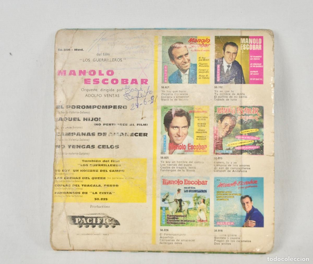 Discos de vinilo: Manolo Escobar - Bso Los Guerrilleros - Foto 2