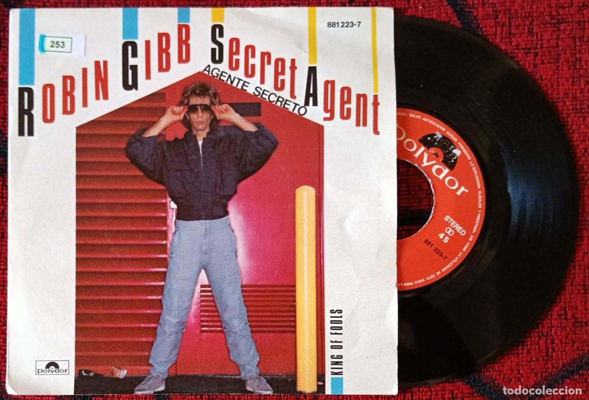 Discos de vinilo: ROBIN GIBB ** Secret Agent ** SINGLE VINILO 1984 - Foto 1