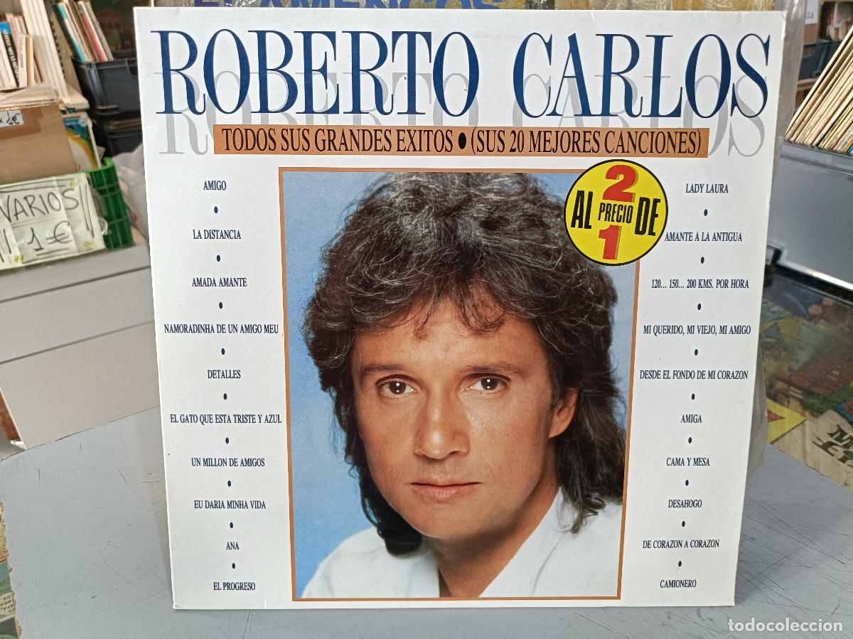 Vinyl records: Roberto Carlos - Todos sus Grandes &Eacute;xitos - Doble LP. sello CBS 1988