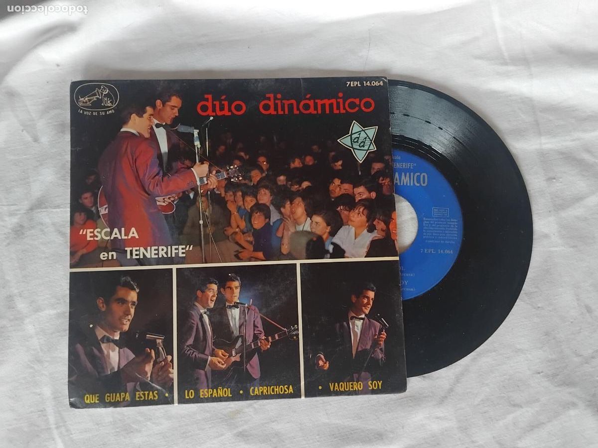 Discos de vinilo: DUO DINAMICO. ESCALA EN TENERIFE. CAPRICHOSA +3. EP LA VOZ DE SU AMO 1964.