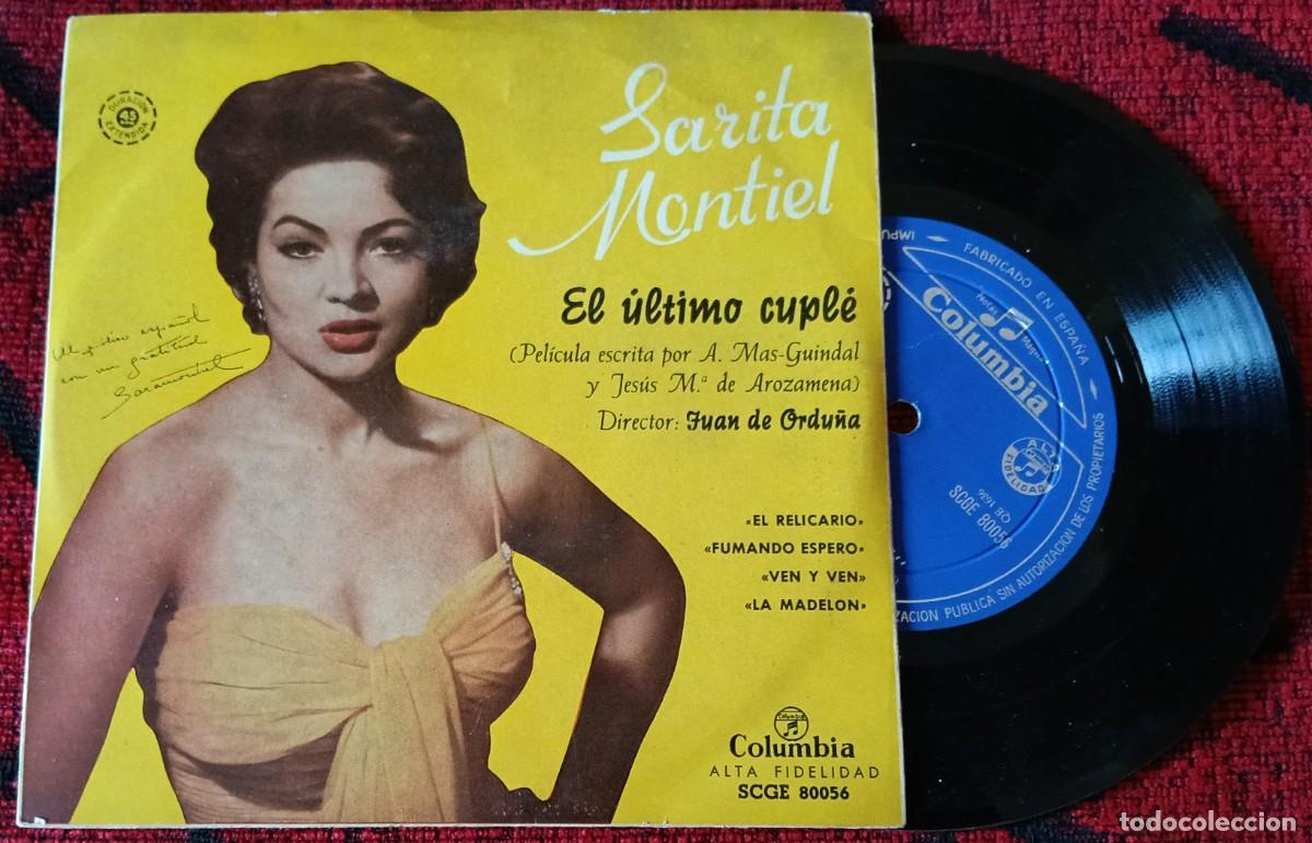 Discos de vinilo: SARITA MONTIEL ** El Ultimo Cupl&eacute; ** SINGLE VINILO