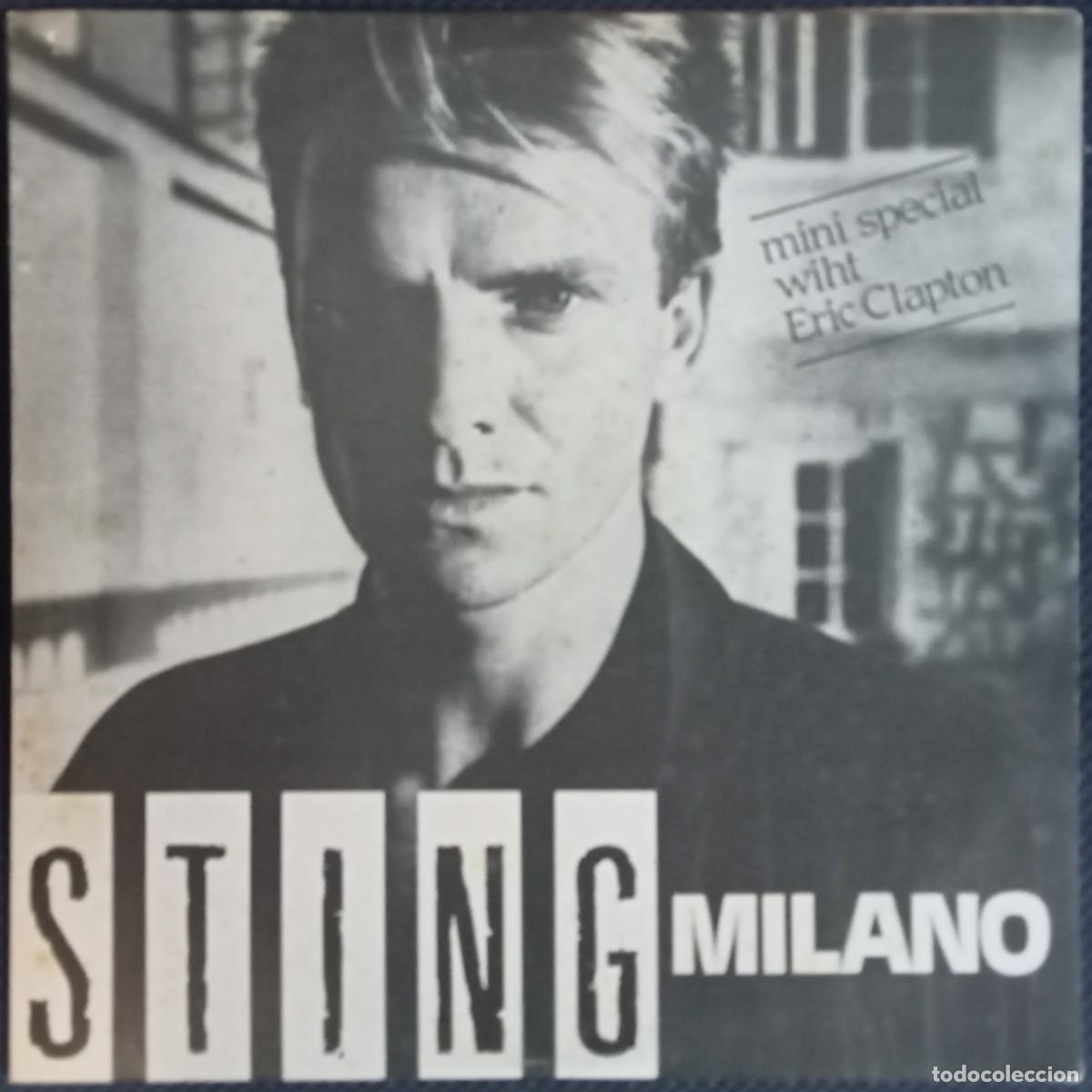 Discos de vinilo: Sting &rdquo;Milano&rdquo; 2lp live in Italy in 1985 with Eric Clapton, european pressing hard to find!!