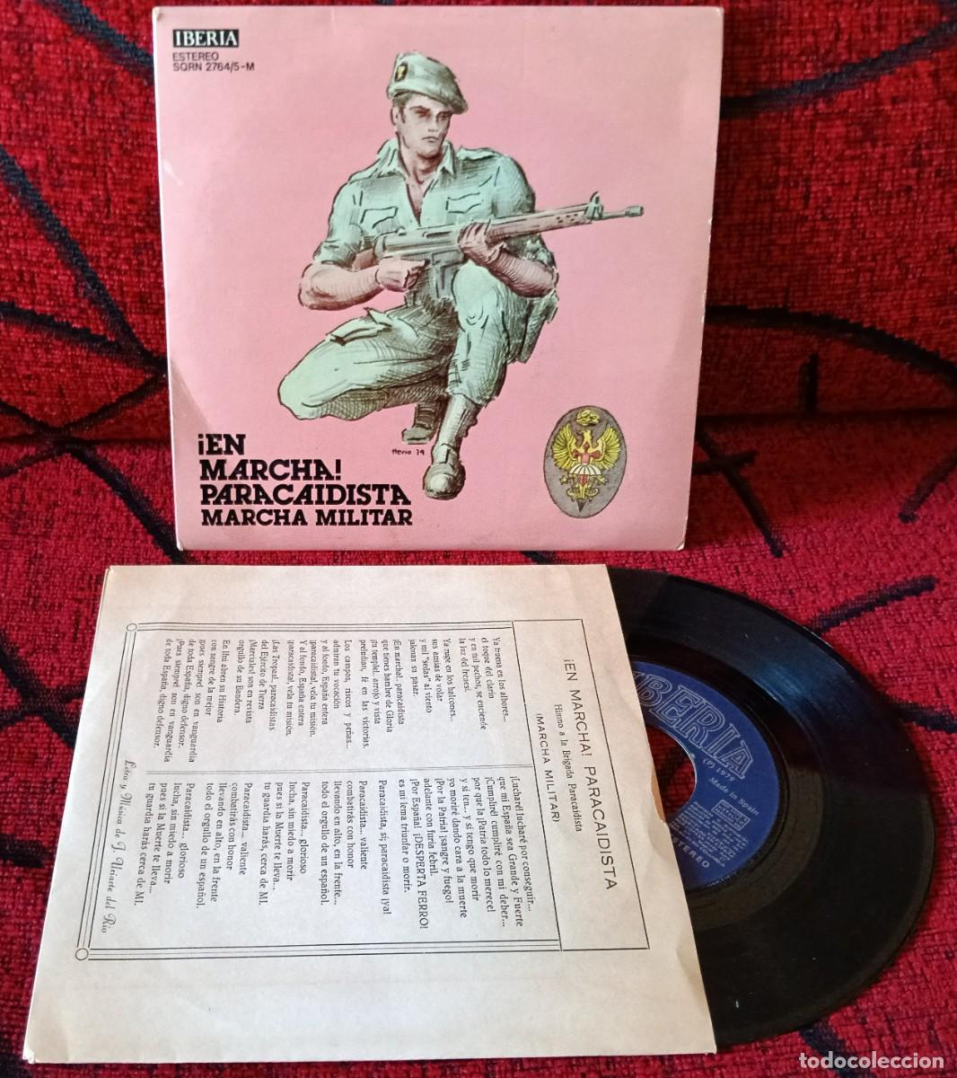 Discos de vinilo: BANDA CUARTEL GENERAL DEL EJERCITO &iexcl;En Marcha! Paracaidista VINILO SINGLE 1979