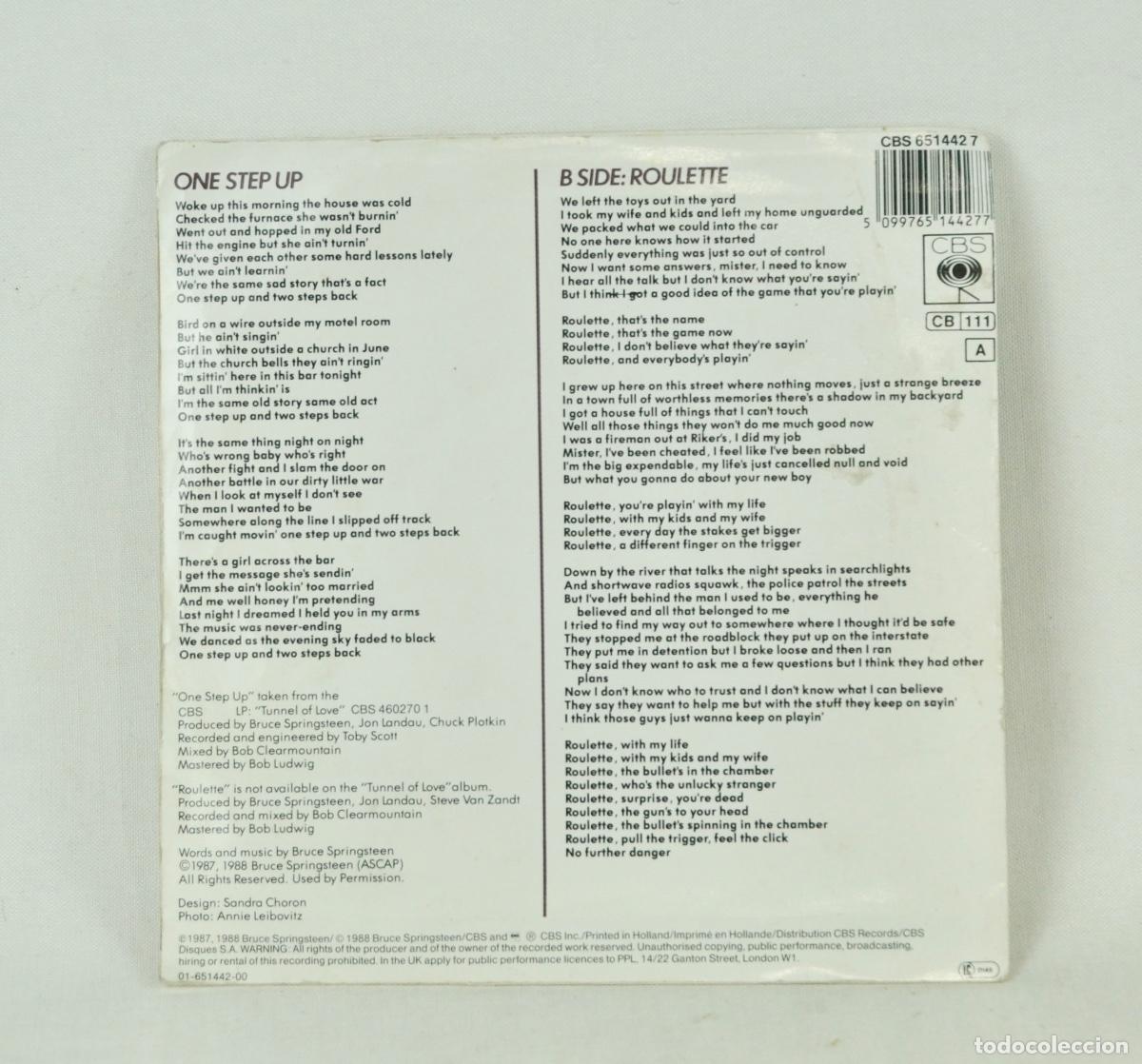 Discos de vinilo: Bruce Springsteen - One step up - Foto 2