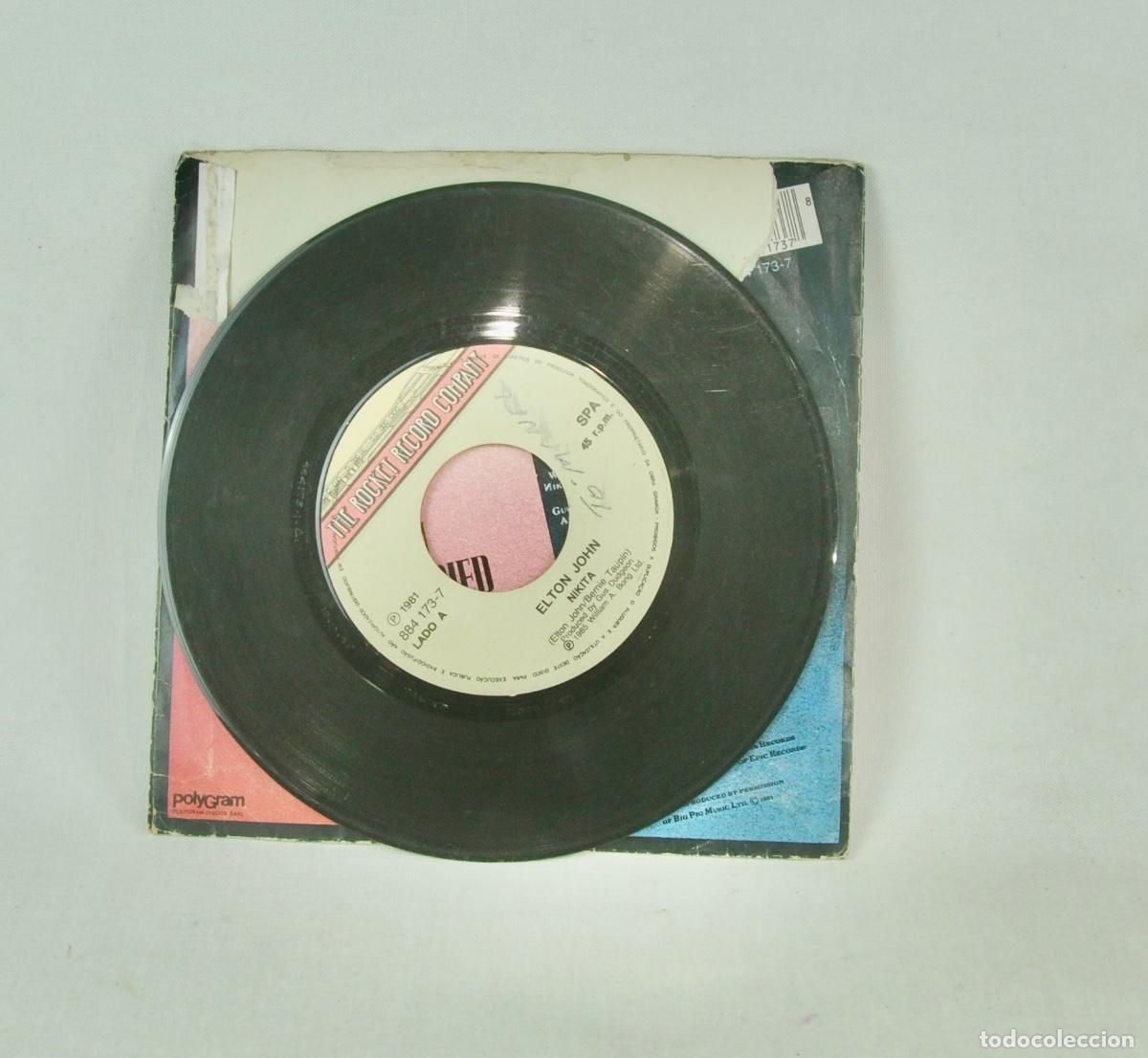 Discos de vinilo: Elton John - Nikita a&ntilde;o 1981 - Foto 4