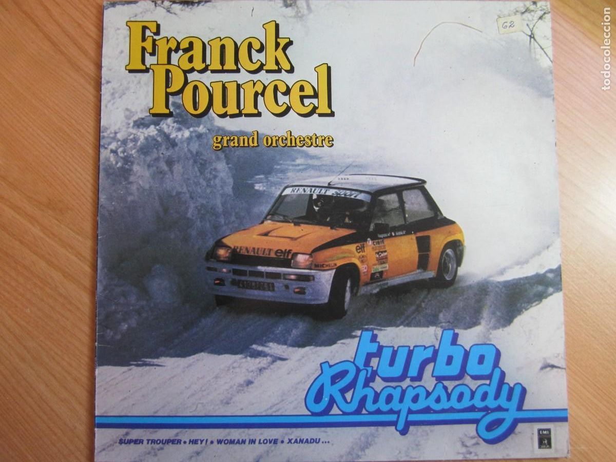 Discos de vinilo: disco vinilo frank pourcel grand orchestre turbo rhapsody renault 5 ragnotti
