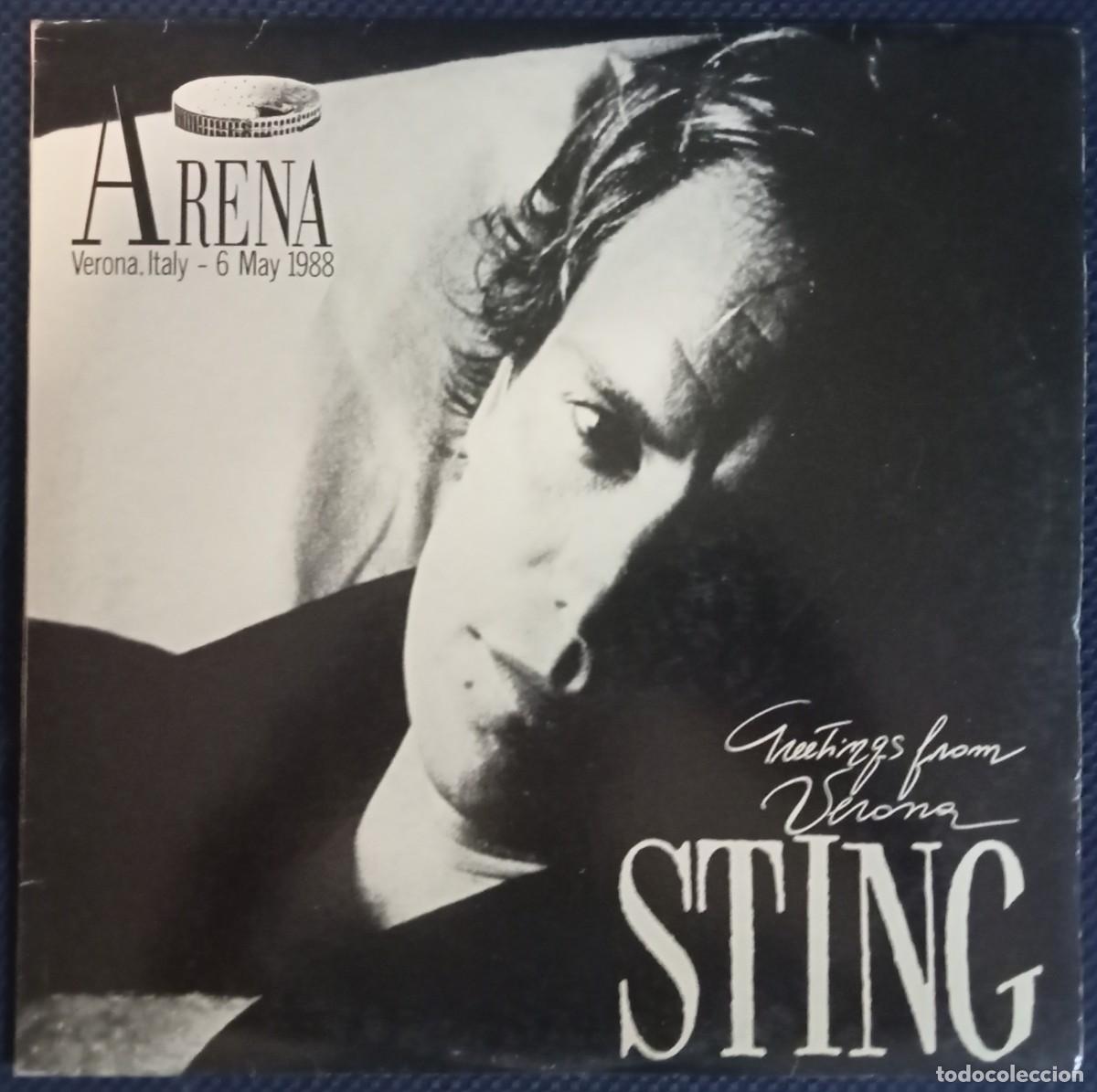 Discos de vinilo: Sting &rdquo;Greeting from Verona&rdquo; 2lp live in Italy 1988, european pressing from late '80 hard to find!!