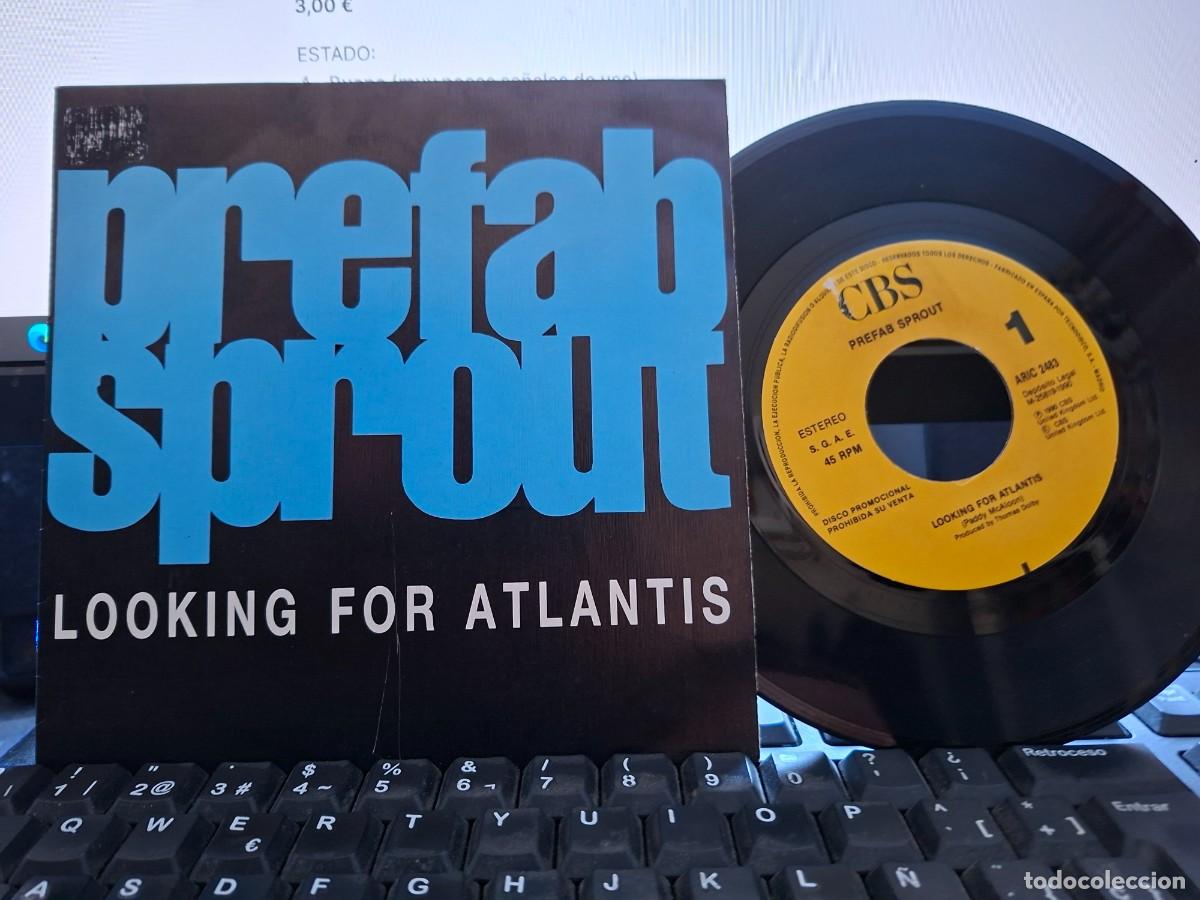 Discos de vinilo: PREFAB SPROUT - LOOKING FOR ATLANTIS - SINGLE DE VINILO PROMOCIONAL EDICION ESPA&Ntilde;OLA - C-49