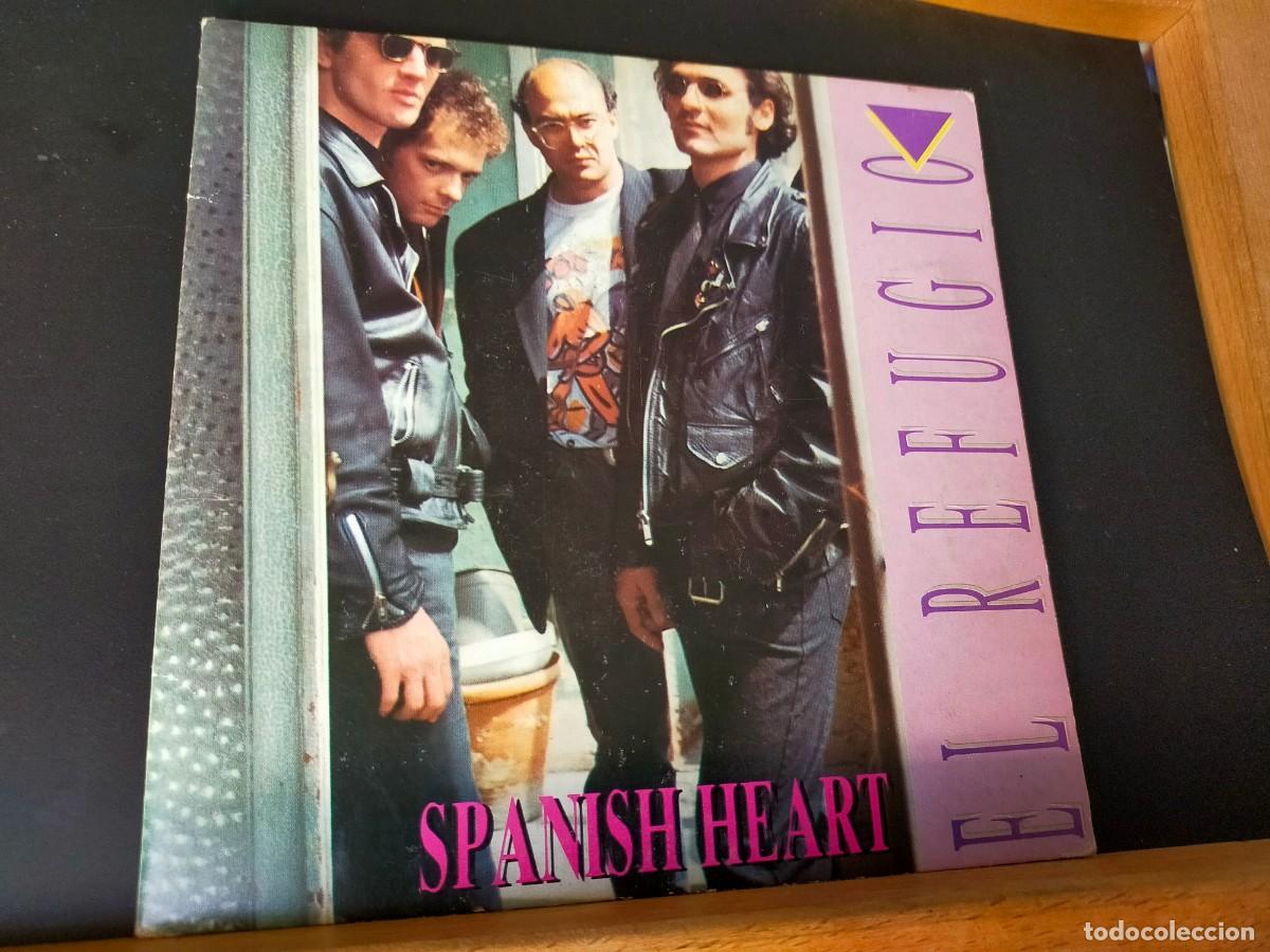 Discos de vinilo: EL REFUGIO. SPANISH HEART - CARA A CARA. FONOMUSIC. 2 TEMAS. 1991