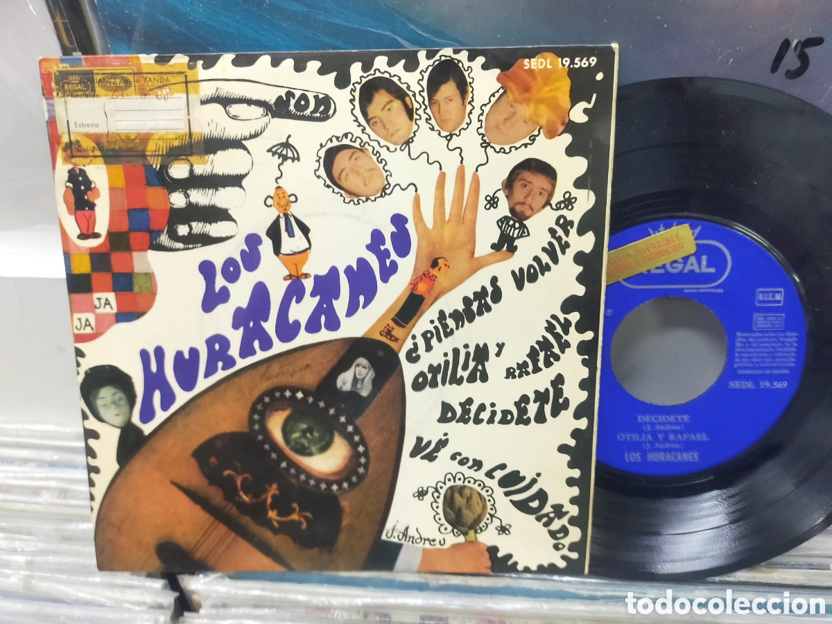 Discos de vinilo: Los huracanes ep decidete + 3 1968