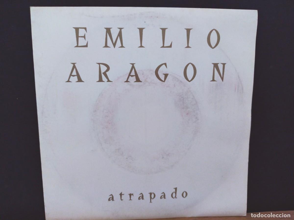 Discos de vinilo: EMILIO ARAG&Oacute;N. ATRAPADO. CBS-SONY. 1 TEMA. 1993