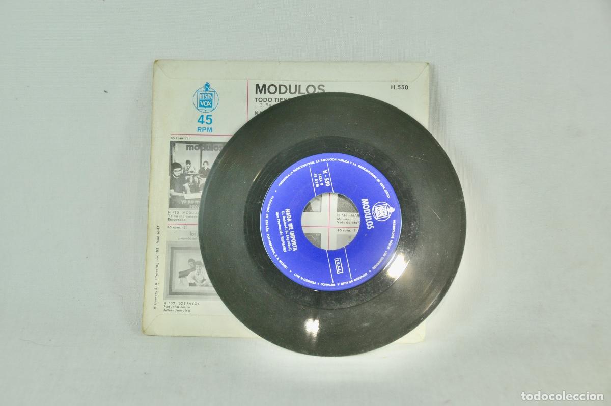 Discos de vinilo: Los M&oacute;dulos - Nada me importa - Foto 3