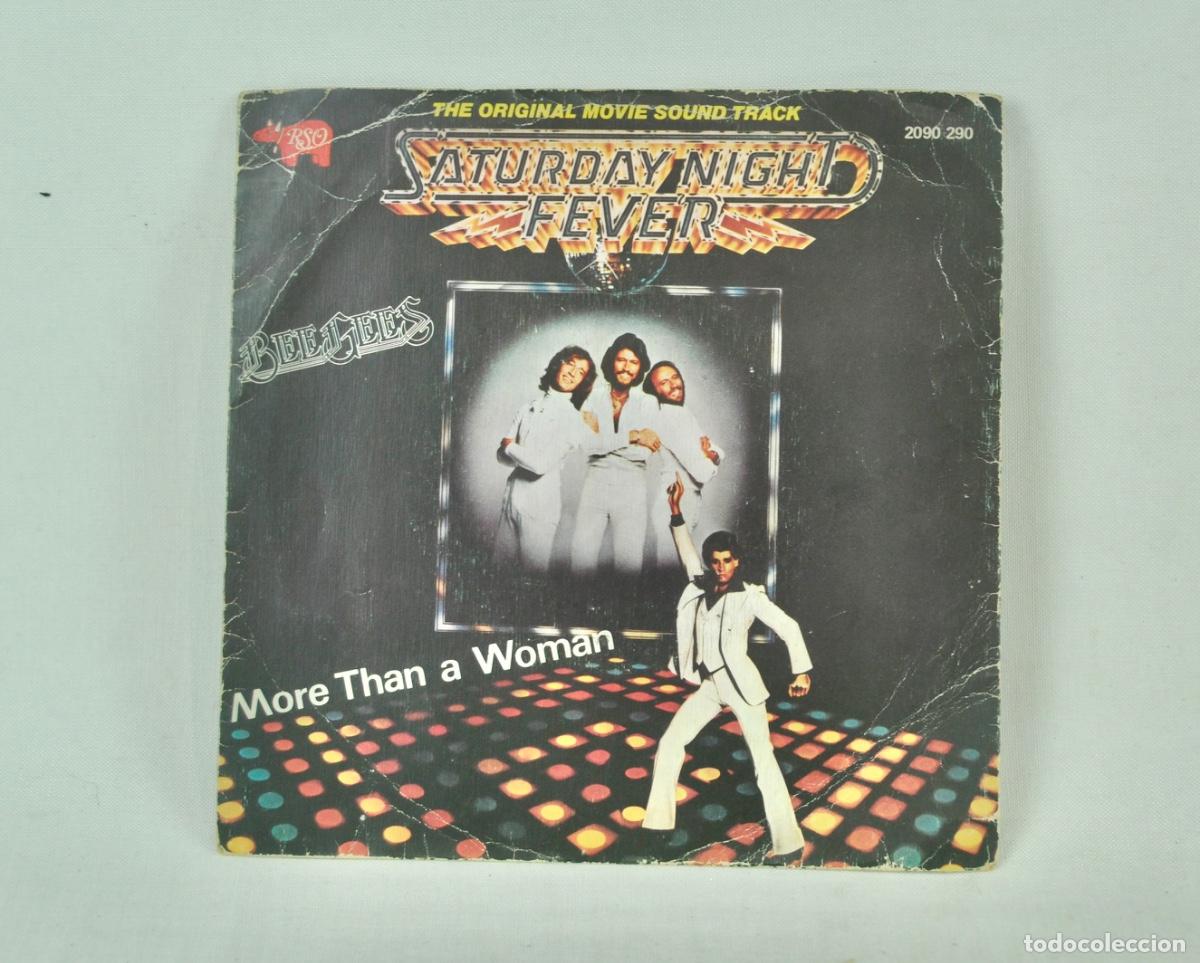 Discos de vinilo: Bee Gees - Boo Saturday Night Fever - More than a woman