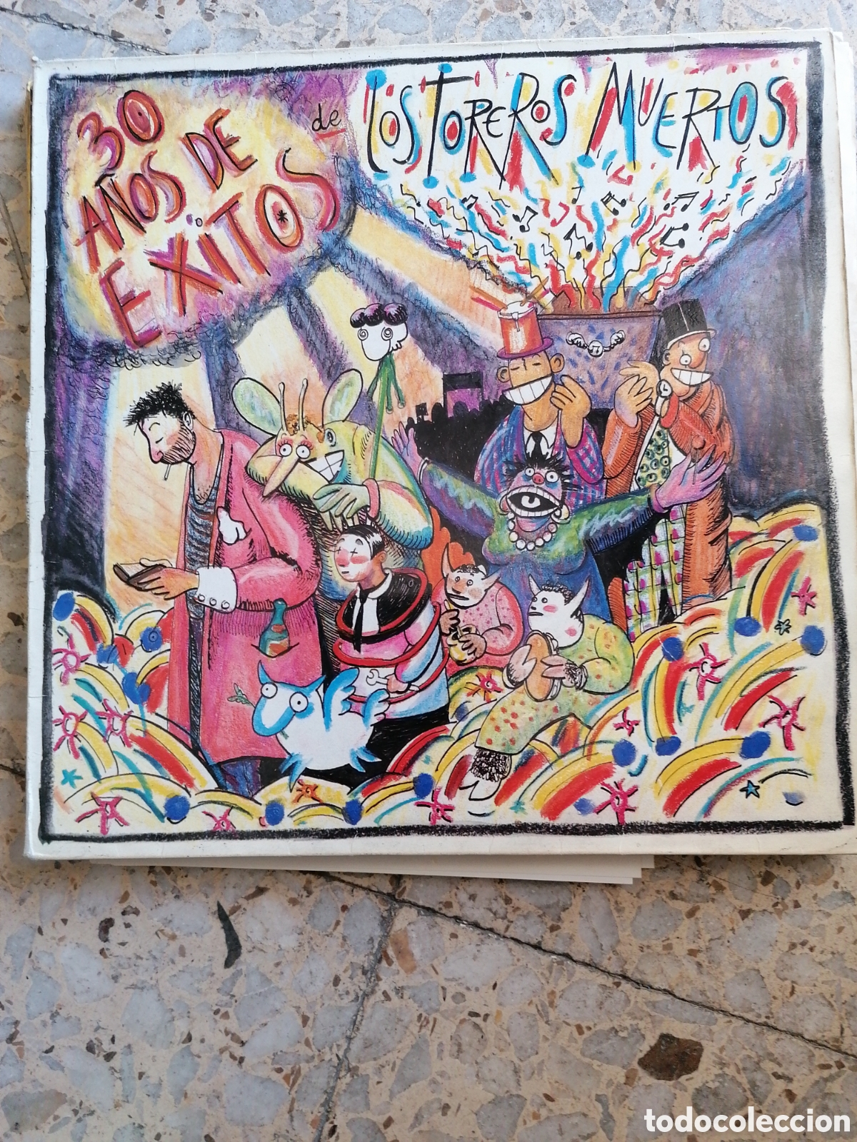 Discos de vinilo: LP LOS TOREROS MUERTOS 30 A&Ntilde;OS DE EXITOS 1986 INSERT