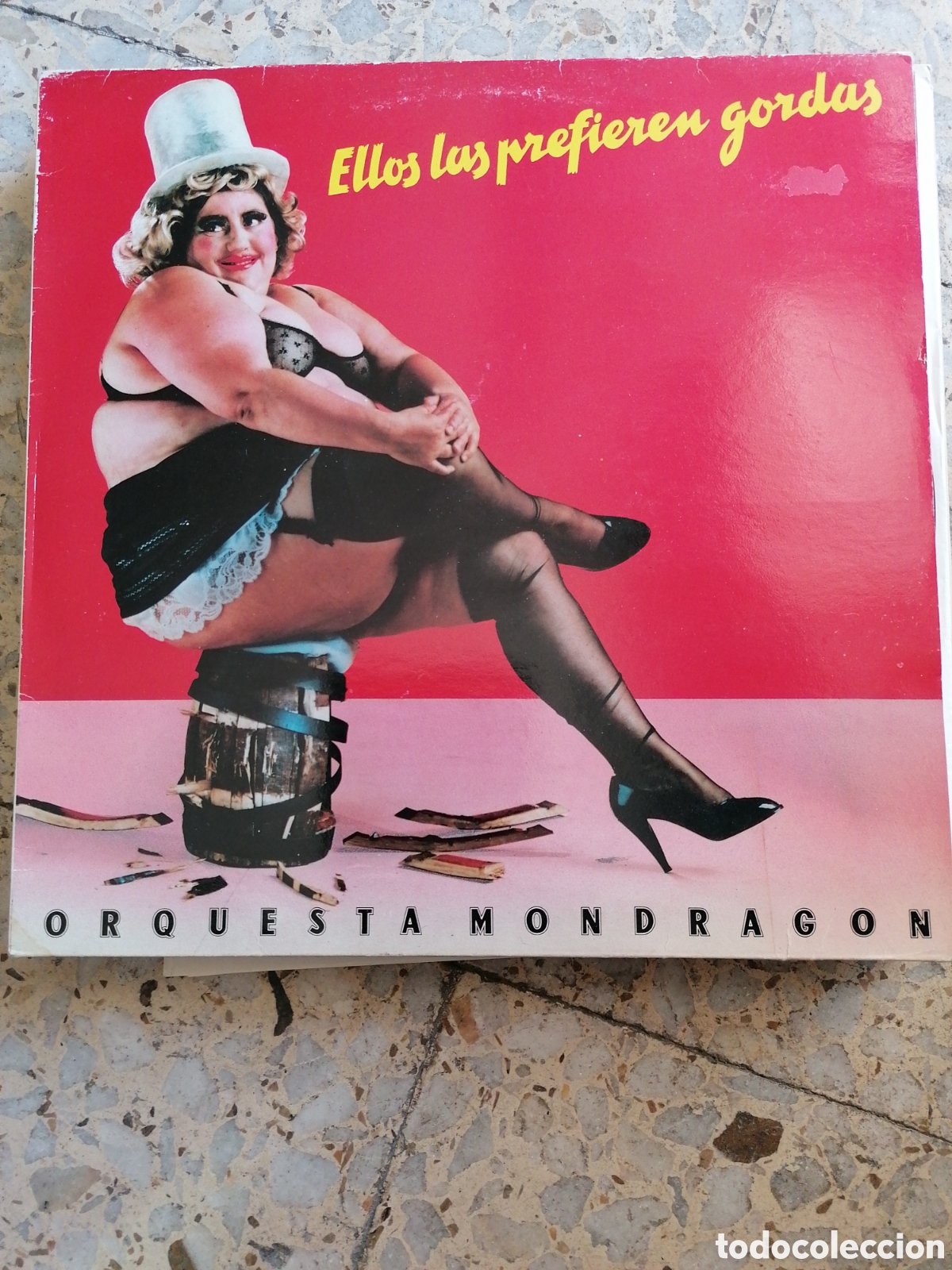 Discos de vinilo: LP ORQUESTA MONDRAGON ELLOS LAS PREFIEREN GORDAS 1987 INSERT EX
