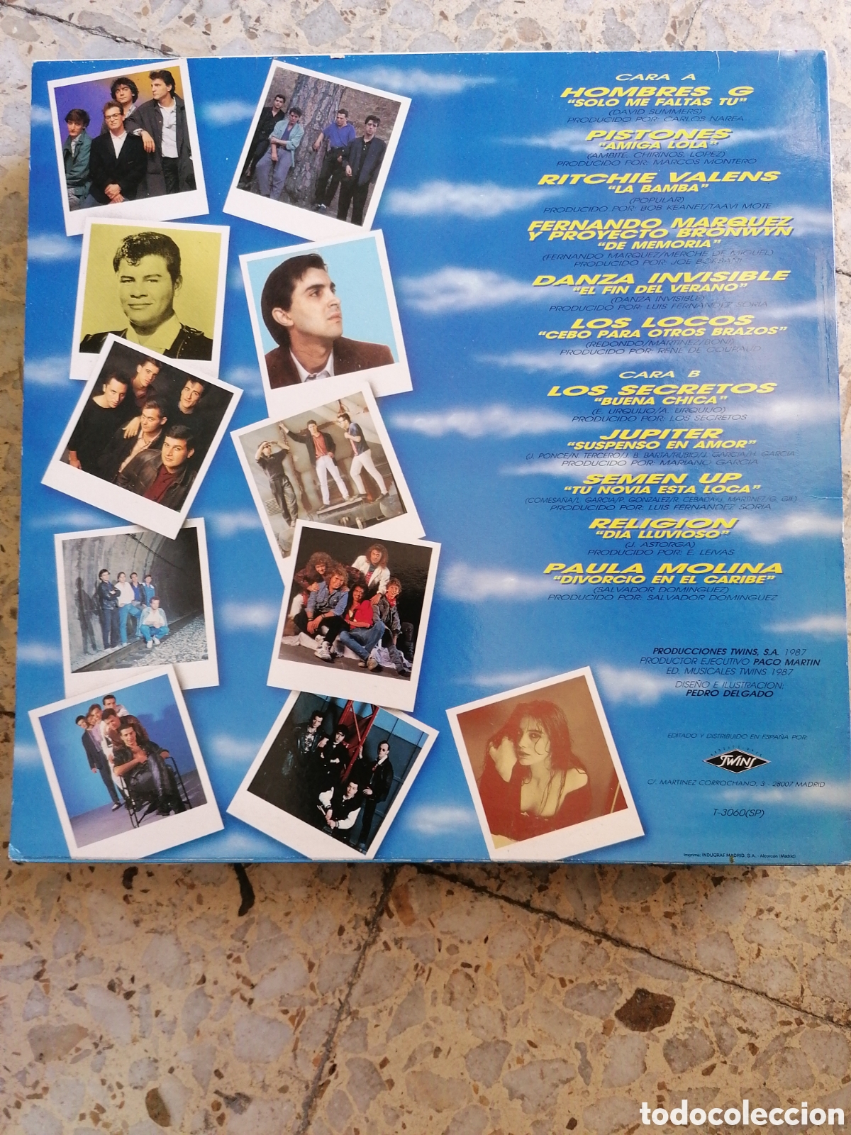 Discos de vinilo: LP EXITOS DEL A&Ntilde;O 87 HOMBRES G PISTONES EX - Foto 2