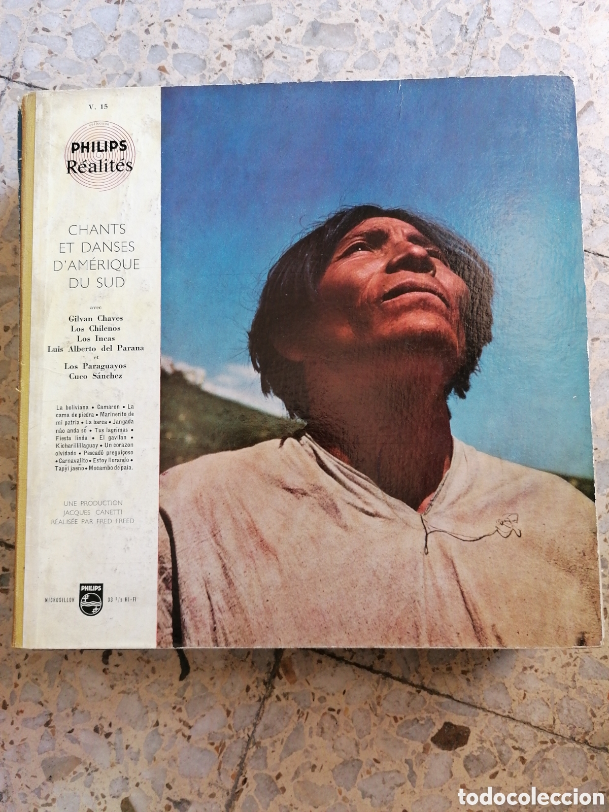 Discos de vinilo: LP CHANTS ET DANSES D&acute;AMERIQUE DU SUD 1959 FRANCIA PORTADA DOBLE