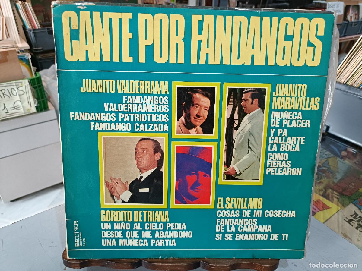Discos de vinilo: Cante por Fandangos - Juanito Valderrama, El Sevillano, Gordito de Triana, ... - LP. Belter 1976