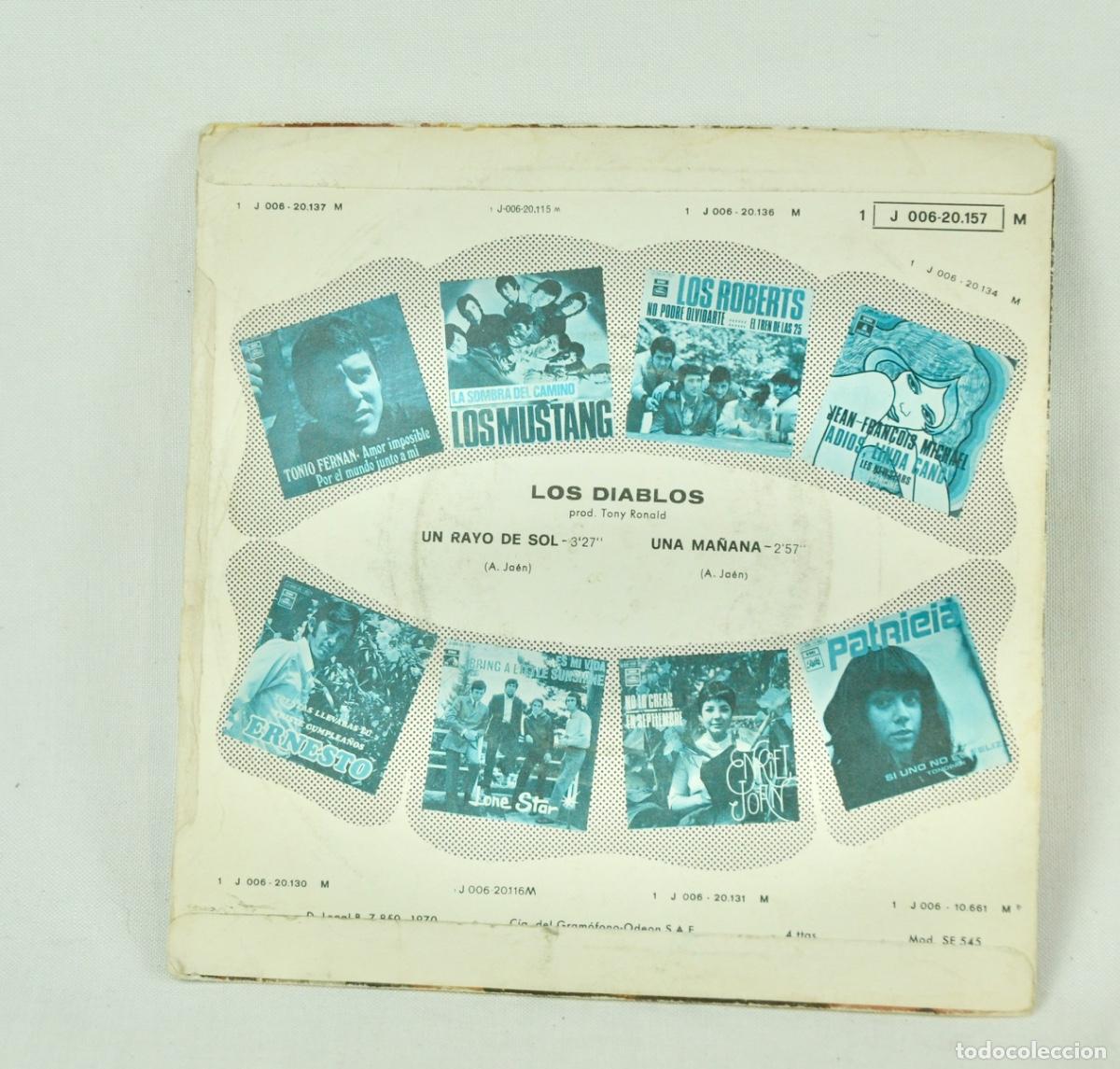 Discos de vinilo: Los diablos - un rayo de sol - Foto 2