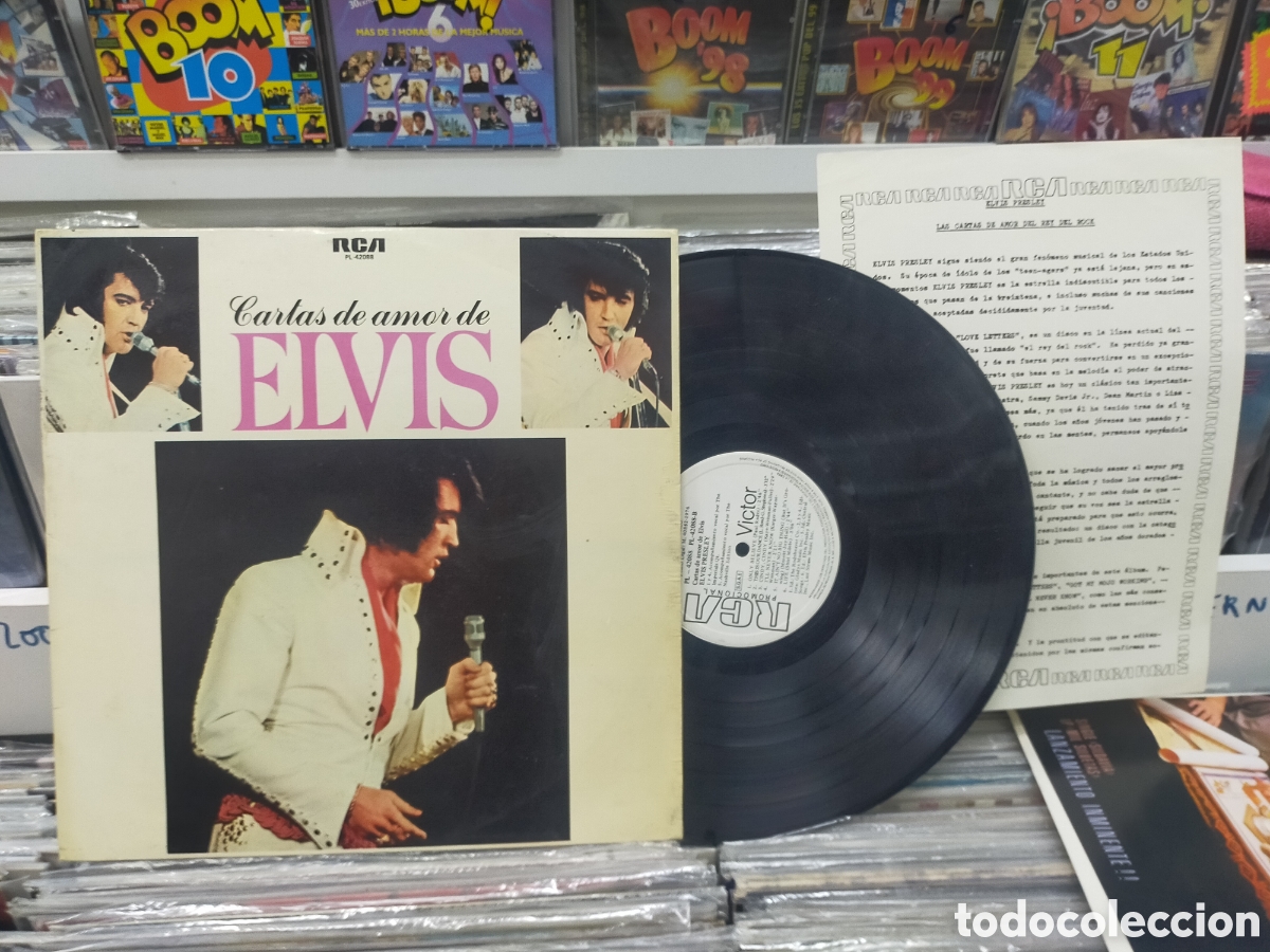 Discos de vinilo: Elvis Presley LP promocional cartas de amor de Elvis Espa&ntilde;a 1977 con hoja promo