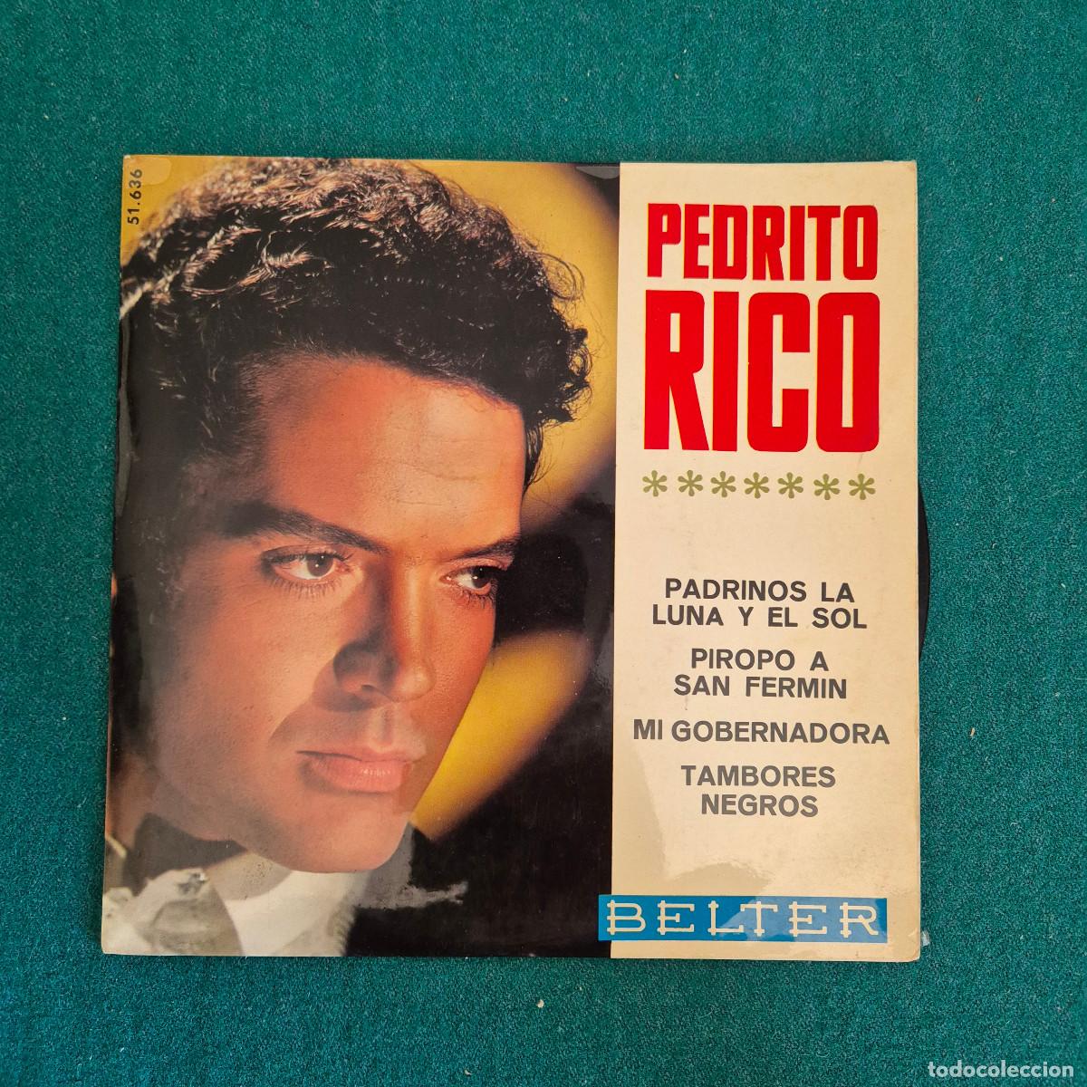 Discos de vinilo: Pedrito Rico &ndash; Padrinos La Luna Y El Sol