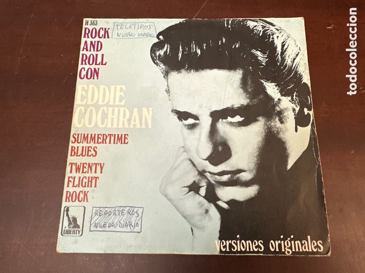 Discos de vinilo: SINGLE EDDIE COCHRAN - SUMMERTIME BLUES - ESPA&Ntilde;A 1968