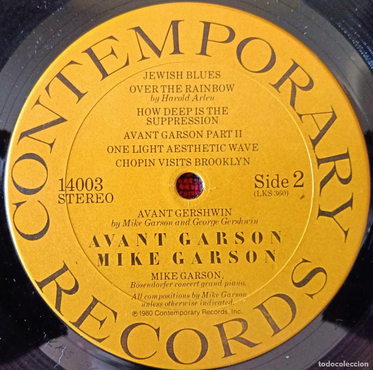 Discos de vinilo: MIKE GARSON ** Avant Garson ** VINILO LP 1980 - Foto 4