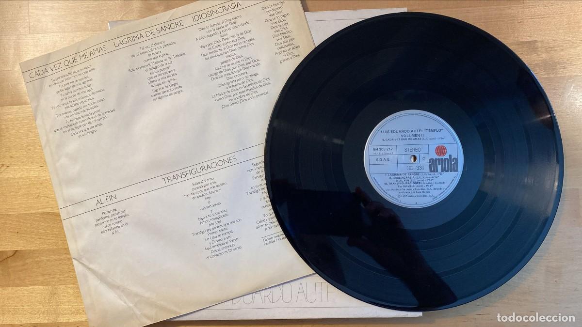 Discos de vinilo: Luis Eduardo Aute - Templo (doble LP) - Foto 6