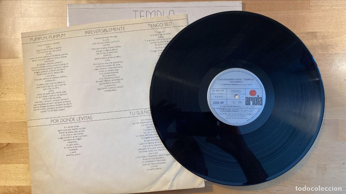 Discos de vinilo: Luis Eduardo Aute - Templo (doble LP) - Foto 7