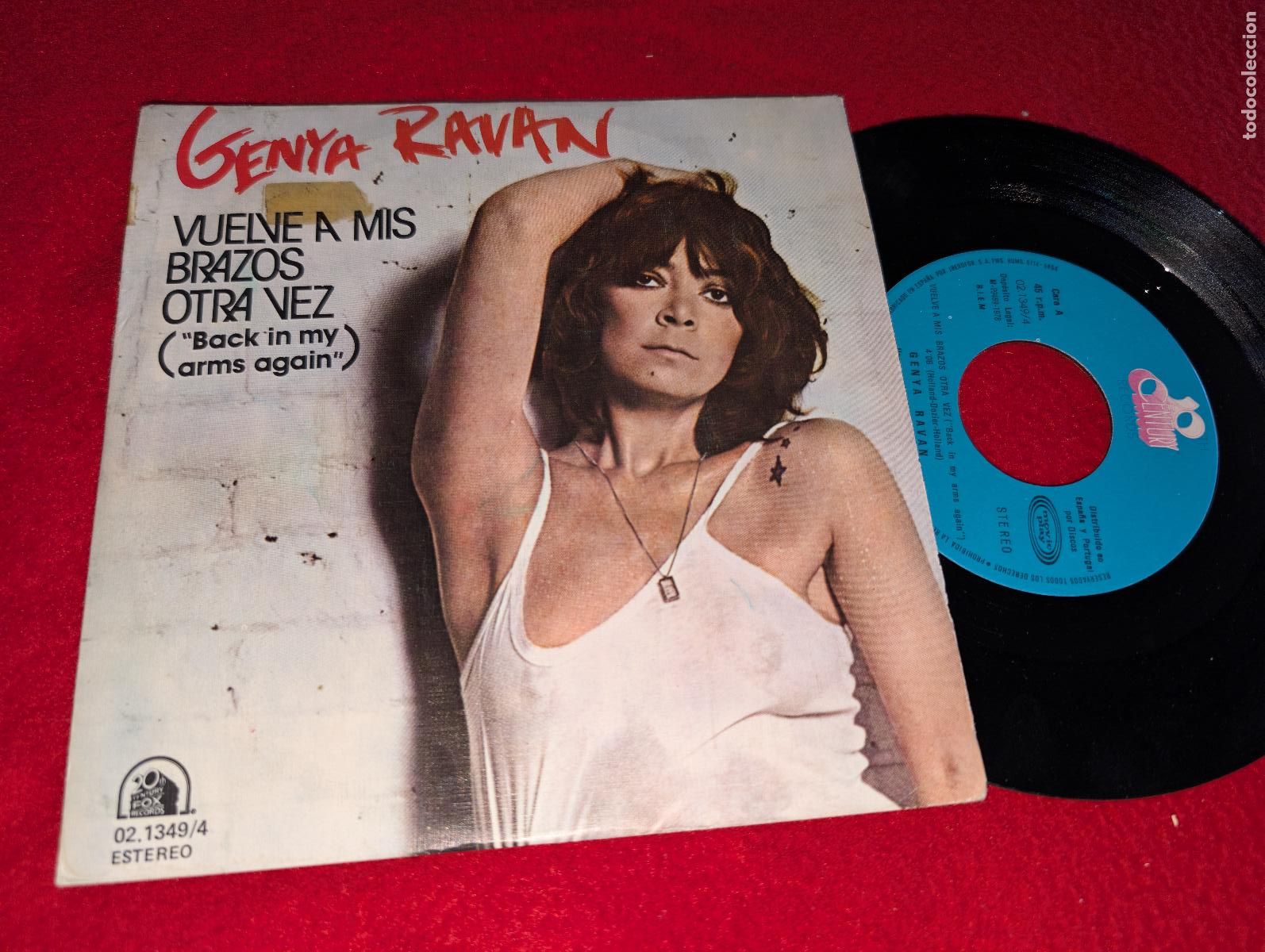 Discos de vinilo: GENYA RAVAN Vuelve a mis brazos otra vez/Aye Co'lorado Colorado 7'' SINGLE 1978 ESPA&Ntilde;A LOU REED