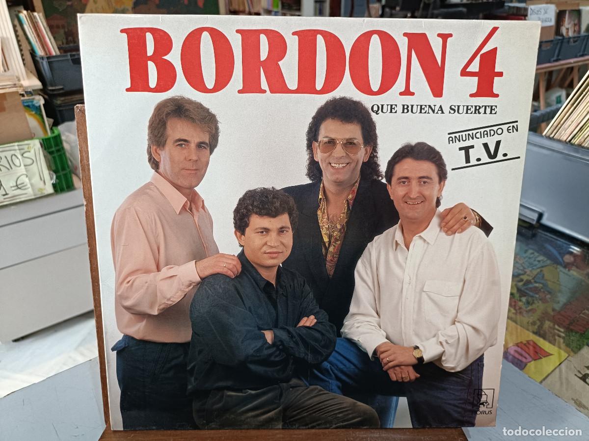 Vinyl records: Bordon 4 - Que buena suerte - LP. sello Horus 1991