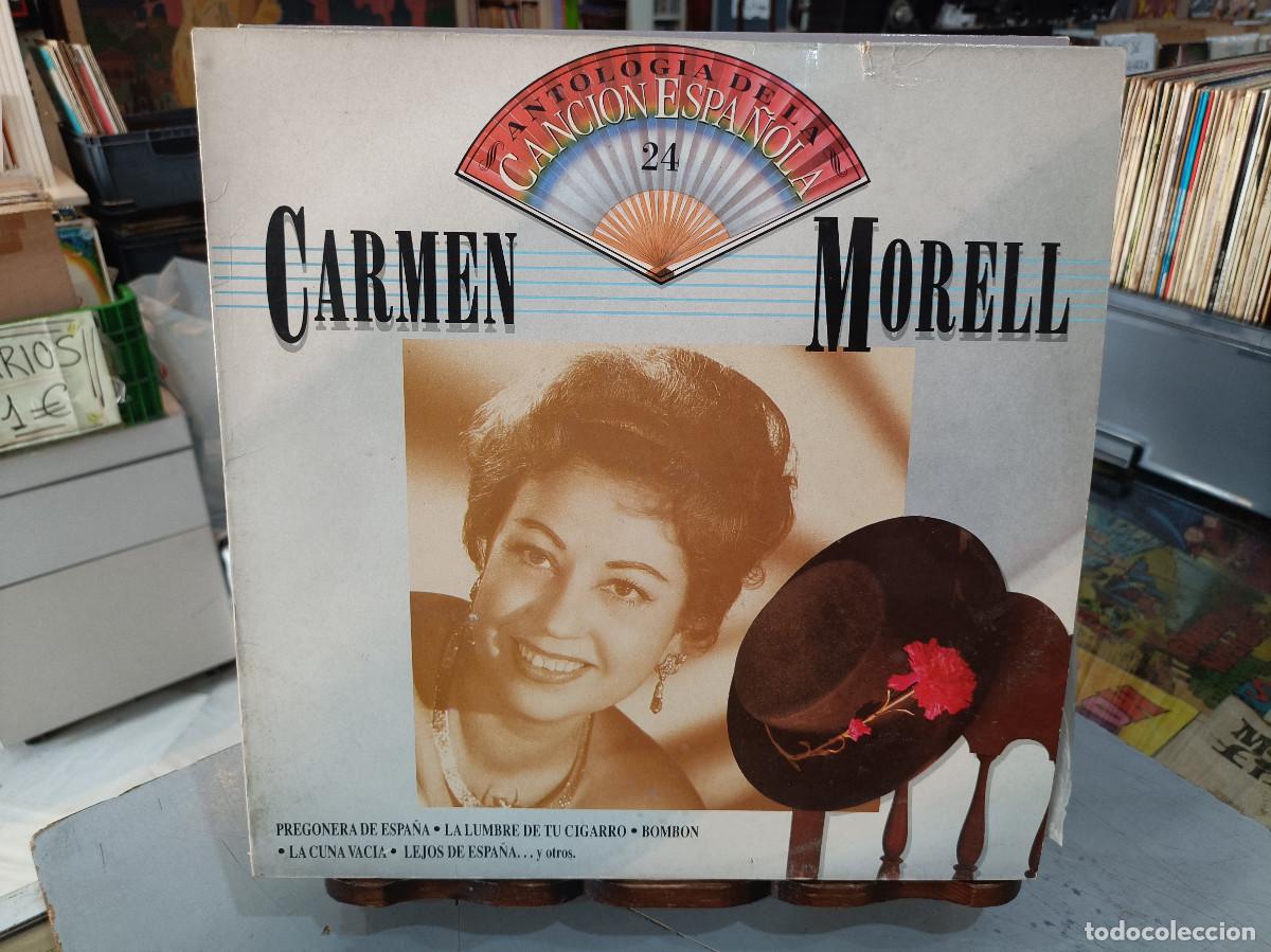 Discos de vinil: Carmen Morell - Antolog&iacute;a de la Canci&oacute;n Espa&ntilde;ola, n&ordm; 24 - LP. sello EMI 1990