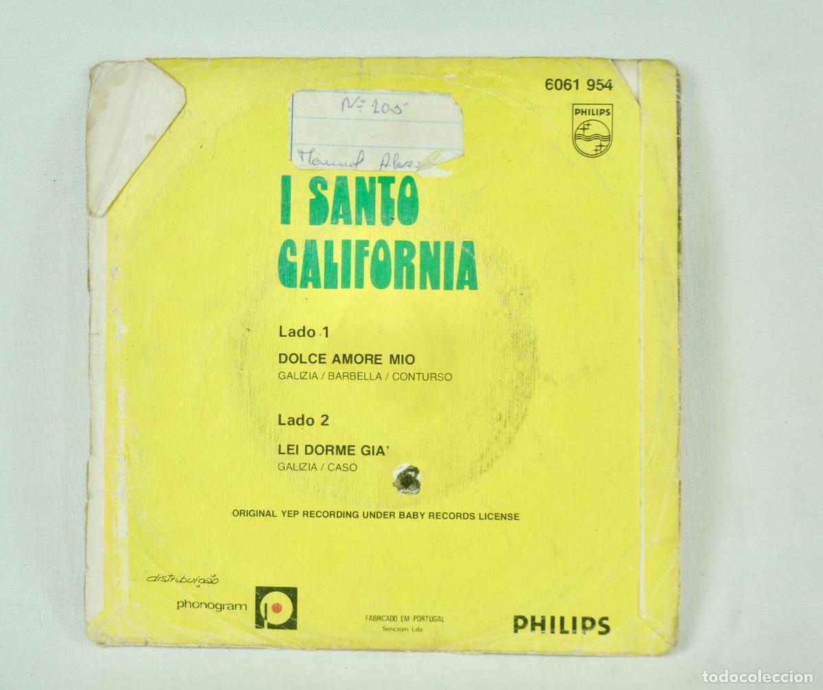 Discos de vinilo: I Santo California - Dolce amore mio - Foto 2