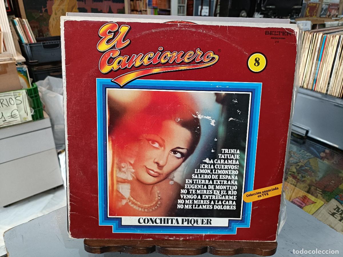 Discos de vinilo: Conchita Piquer - El Cancionero, n&ordm; 8 - LP. sello Belter 1980