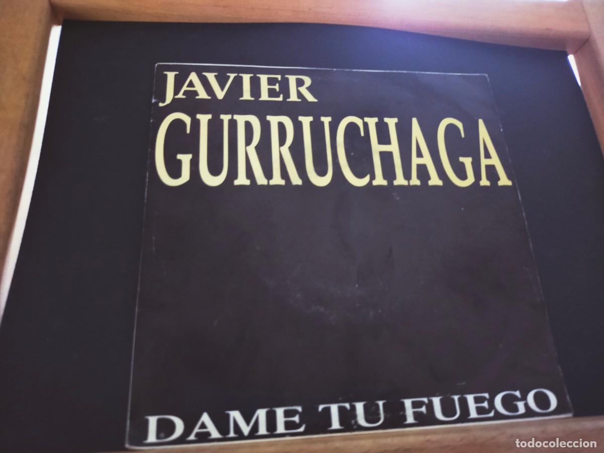 Discos de vinilo: JAVIER GURRUCHAGA. DAME TU FUEGO. CBS. 1 TEMA. DE SU LP M&Uacute;SICA PARA CAMALEONES. 1990