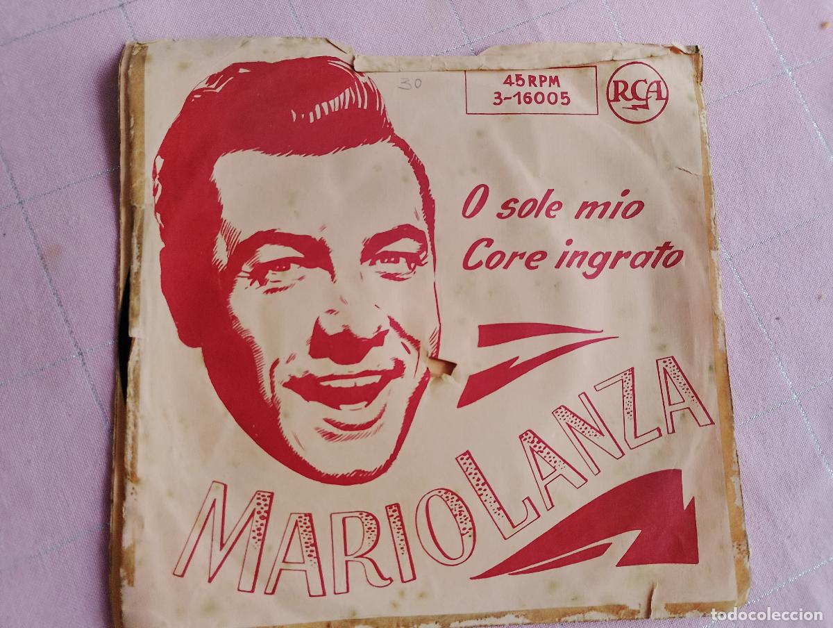 Discos de vinilo: mario lanza, o sole mio core ingrato, ed espa&ntilde;ola raro y dificil