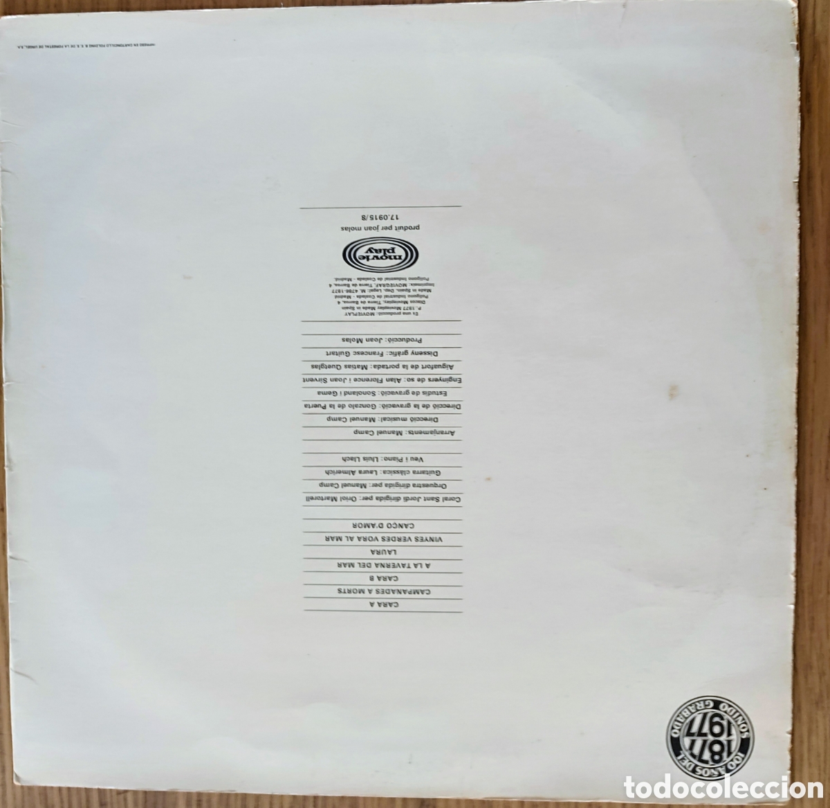Discos de vinilo: LP CANTAUTOR CATALAN - Foto 2