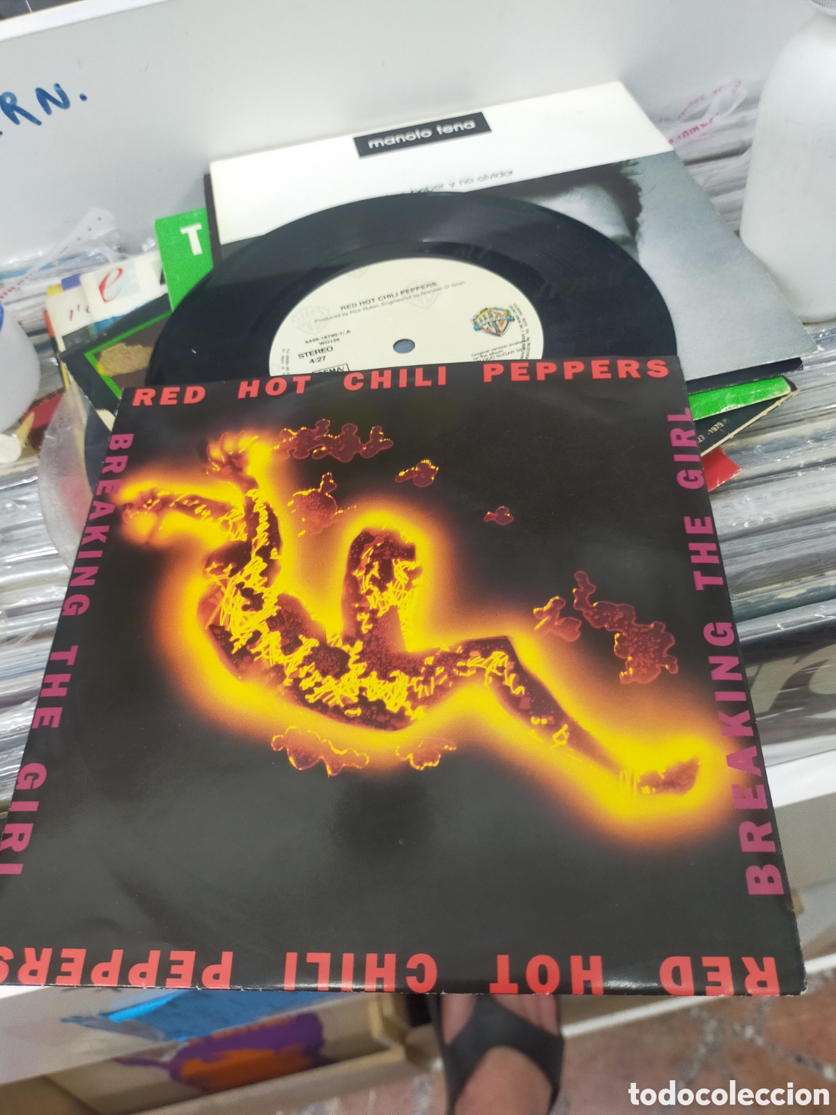 Discos de vinilo: Red Hot chili peppers single breaking the girl