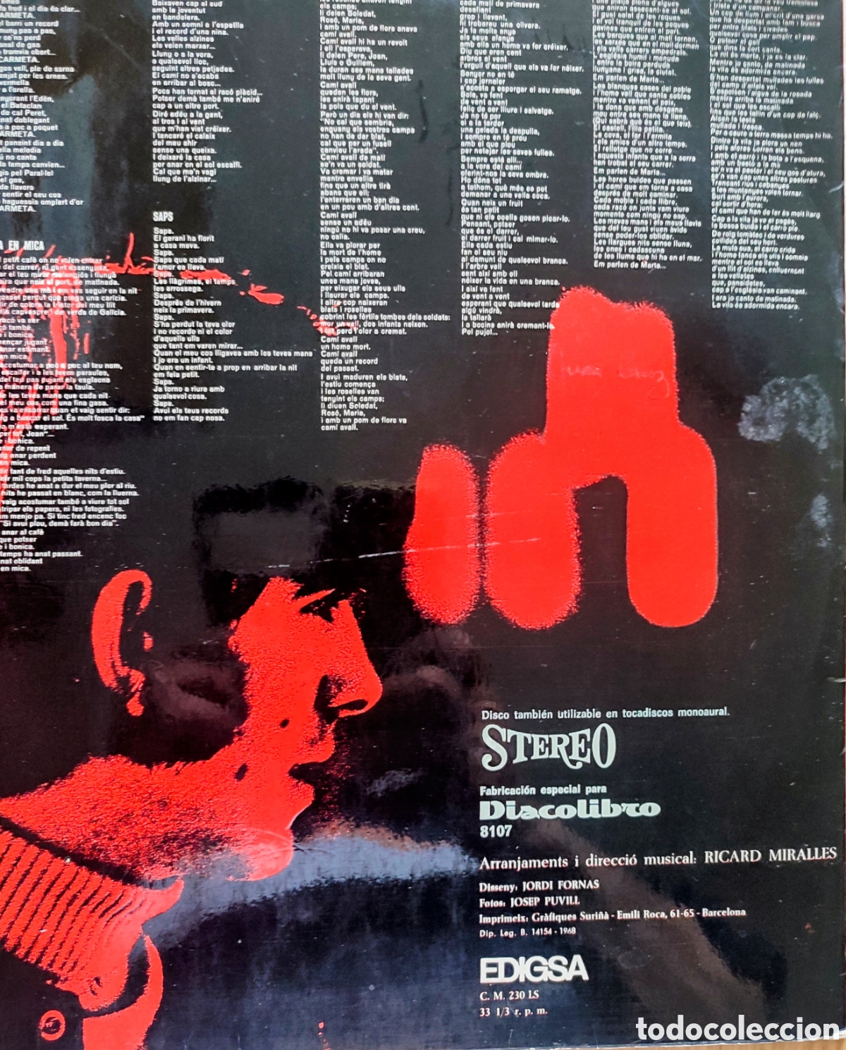 Discos de vinilo: LP CANTAUTOR CATALAN - Foto 2