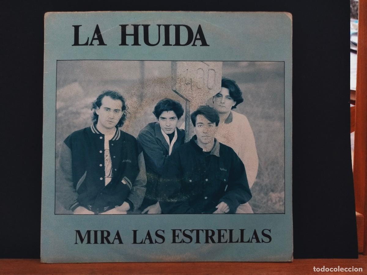 Discos de vinilo: LA HU&Iacute;DA. MIRA LAS ESTRELLAS. LA ROSA RECORDS. 2 TEMAS. MIRA LAS ESTRELLAS - COMO UN LOCO. 1991