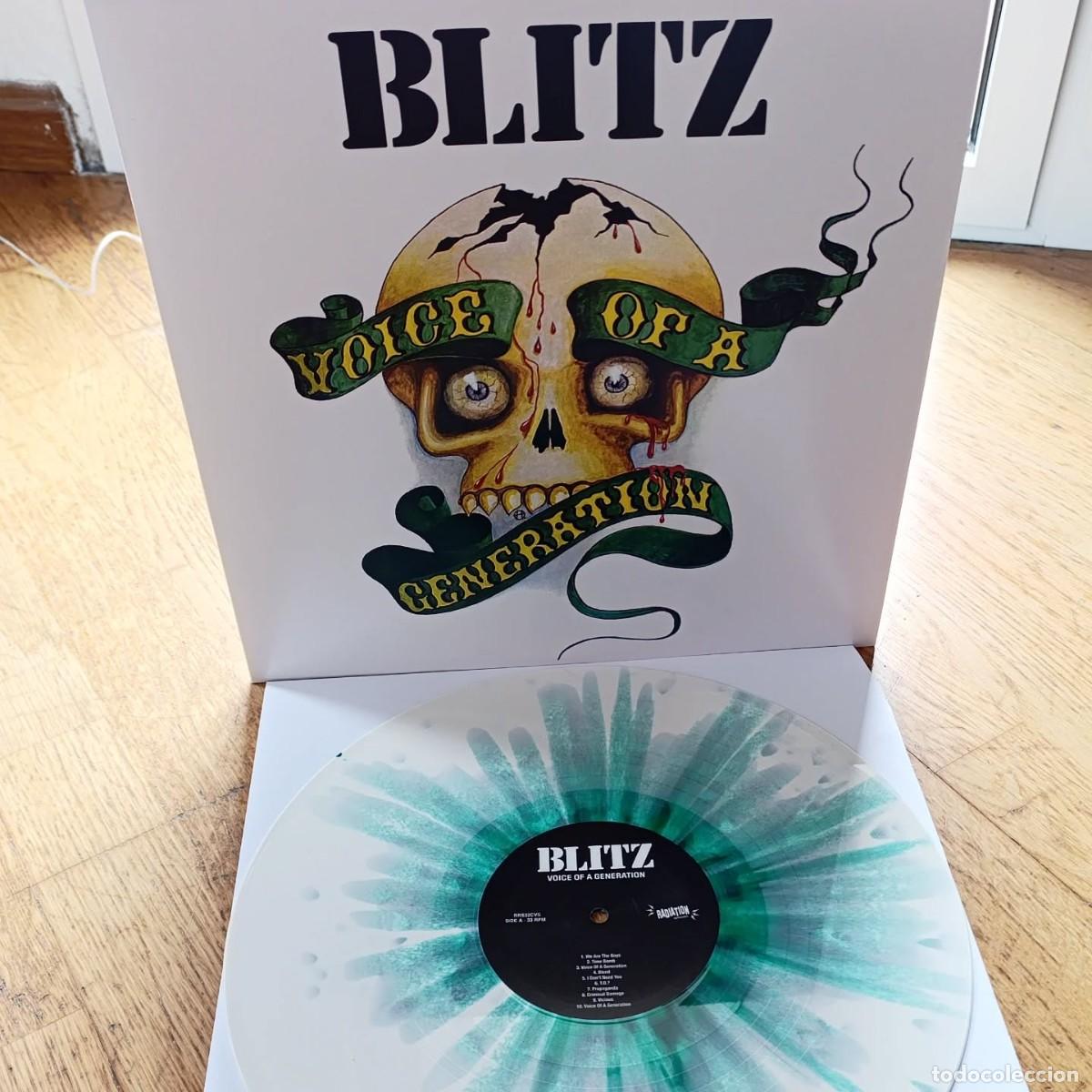 Discos de vinilo: BLITZ -VOICE OF A GENERATION LP 202? LIMITED EDITION SPLATTER VINYL +INNER SLEEVE - PUNK