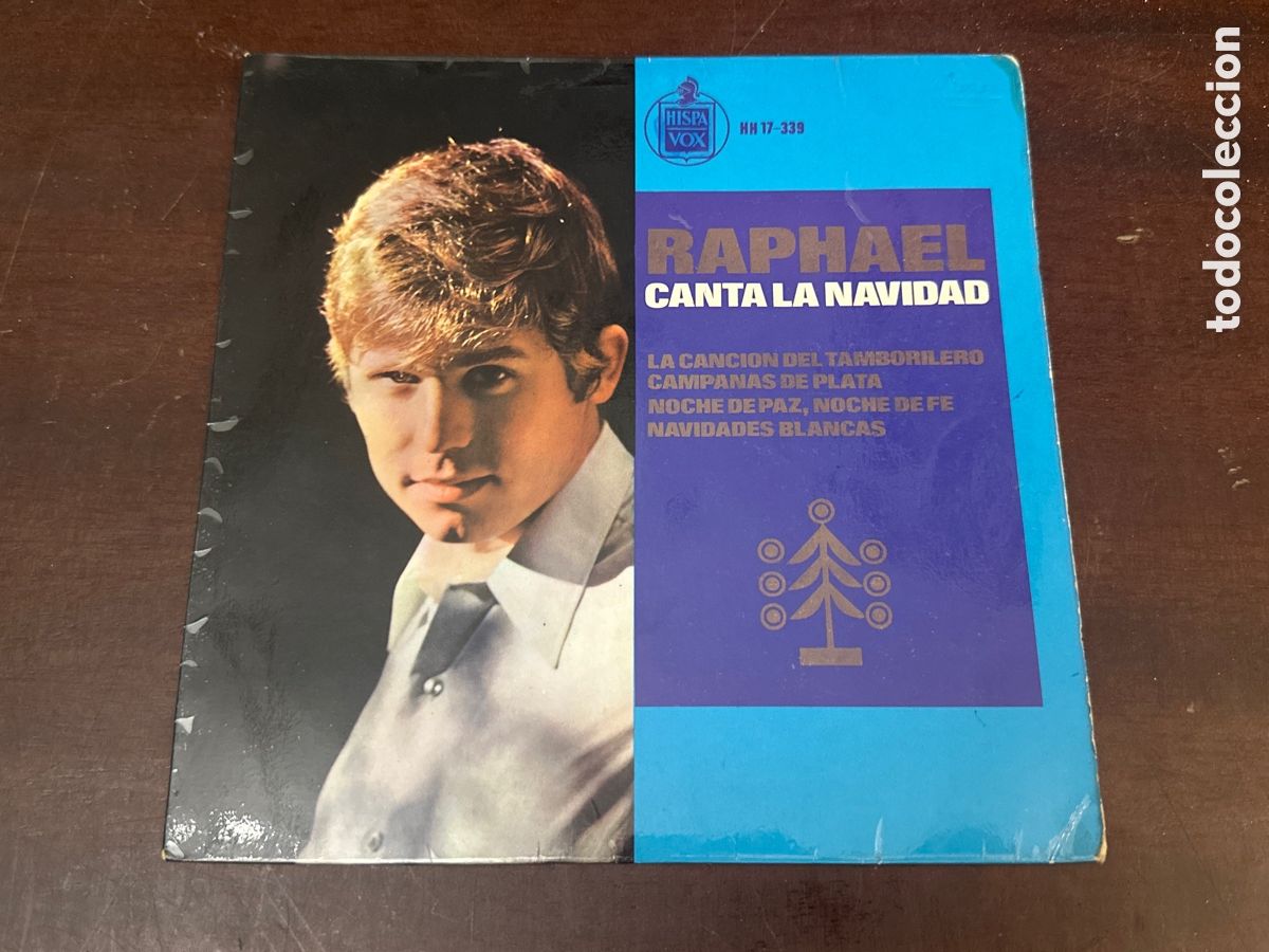 Discos de vinilo: RAPHAEL. CANTA LA NAVIDAD. CANCION DEL TAMBORILERO + 3 TEMAS. EP ORIGINAL ESPA&Ntilde;A 1965