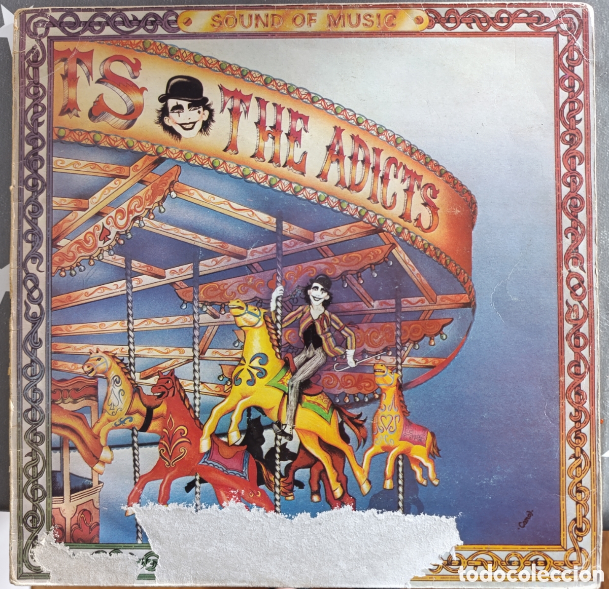 Discos de vinilo: THE ADICTS &ndash; SOUND OF MUSIC LP 1983 PRIMERA EDICION ESPA&Ntilde;OLA PUNK ROCK